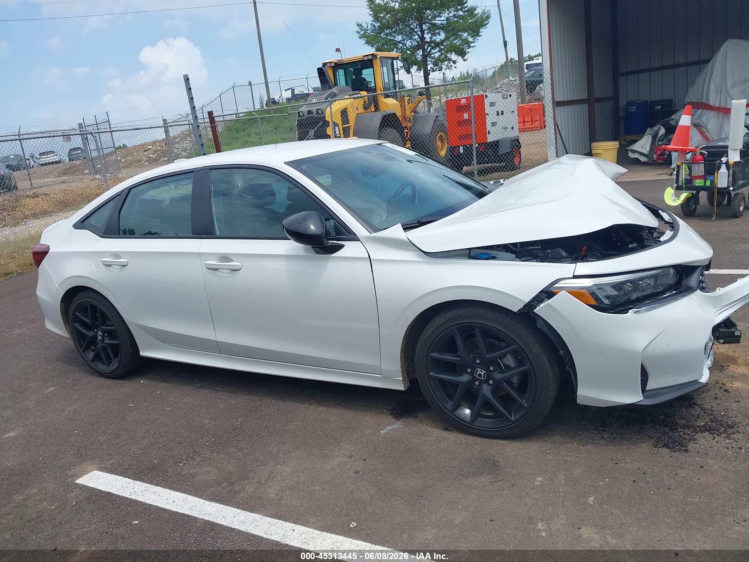 2026 Honda Civic Sport White vin: 2HGFE2F52TH503069