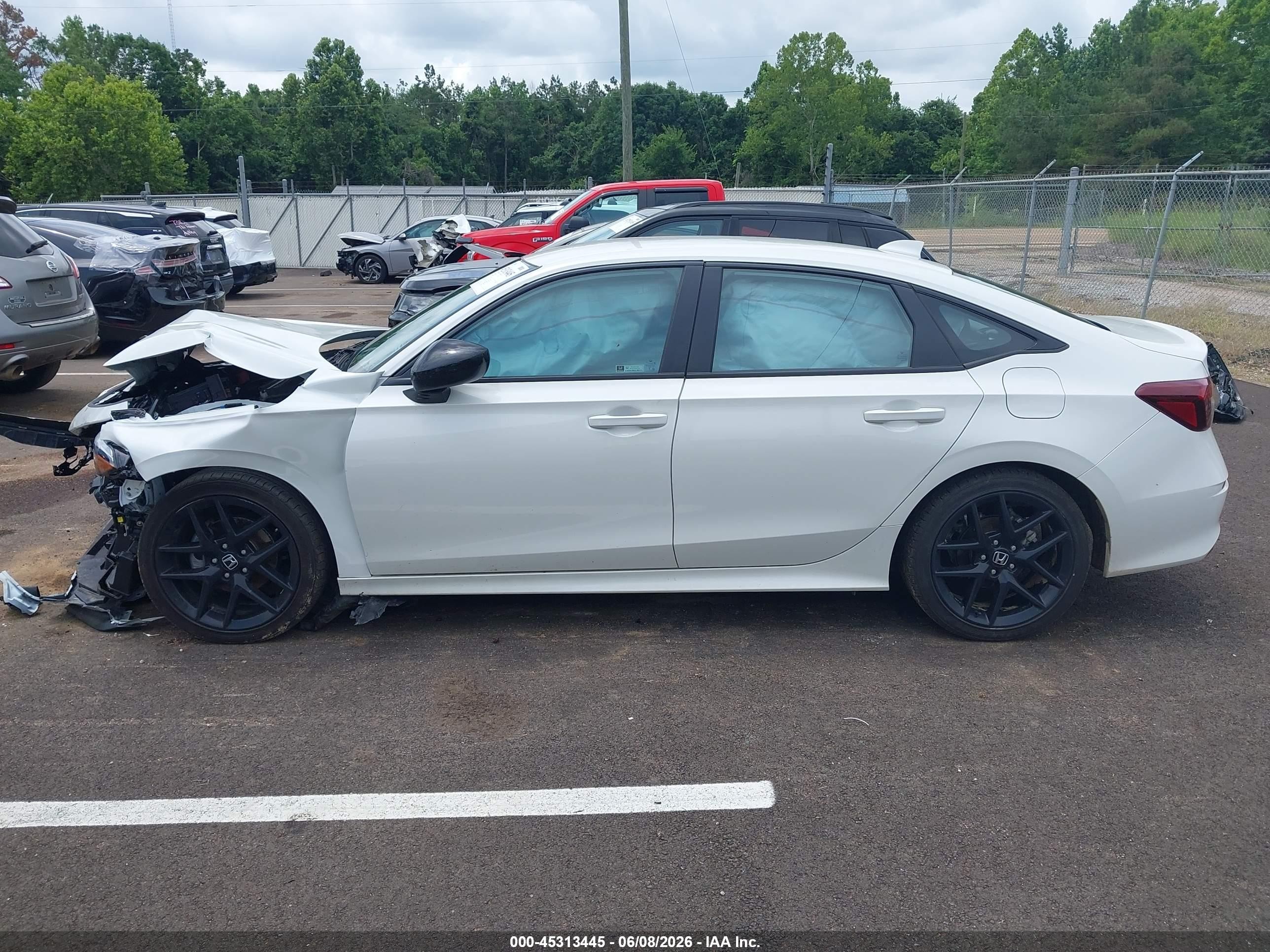 2026 Honda Civic Sport White vin: 2HGFE2F52TH503069