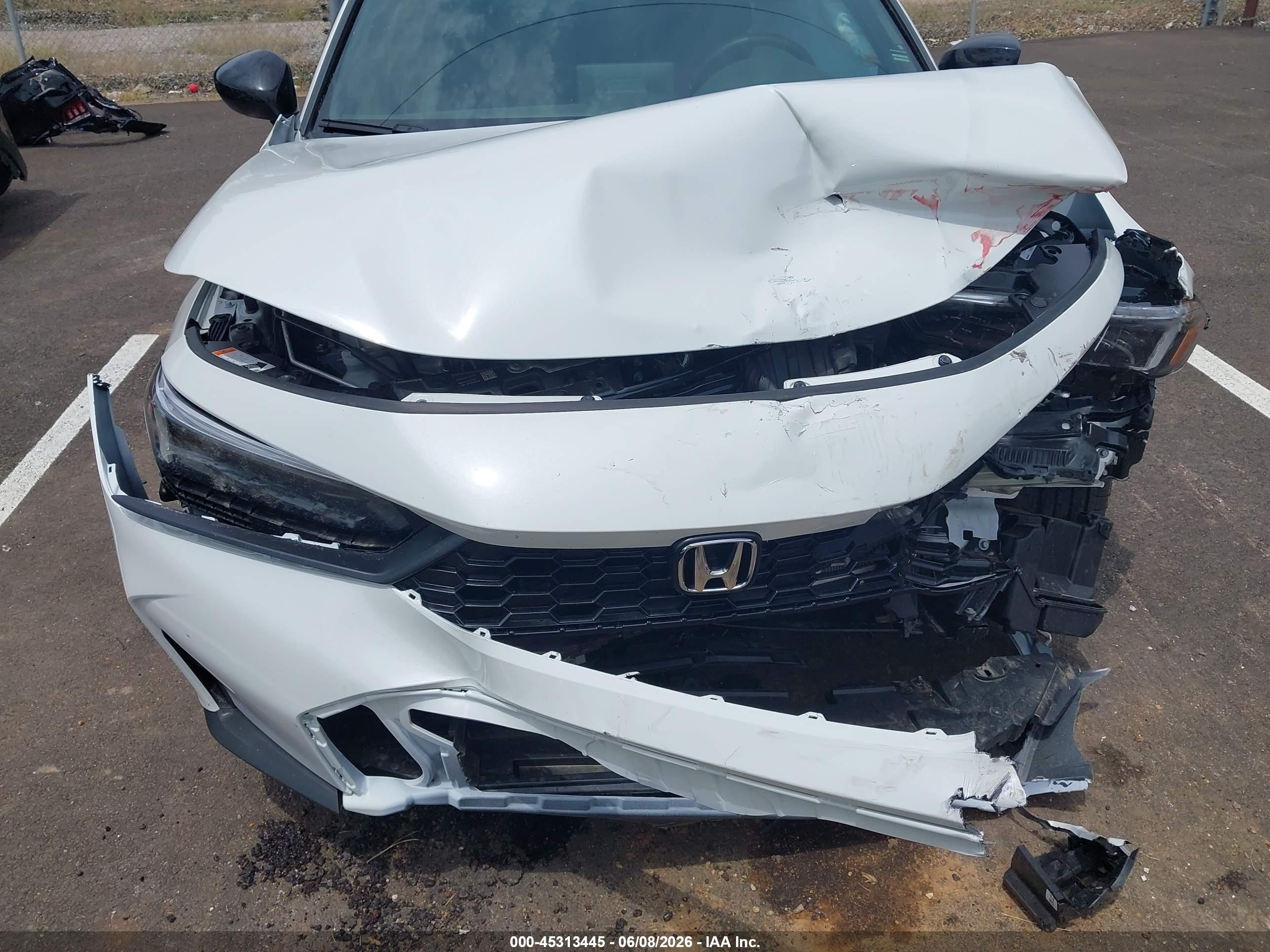 2026 Honda Civic Sport White vin: 2HGFE2F52TH503069