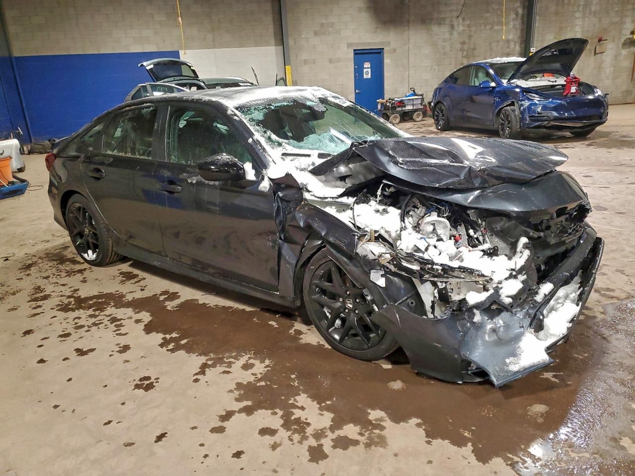 2026 Honda Civic Sport Gray vin: 2HGFE2F52TH515139