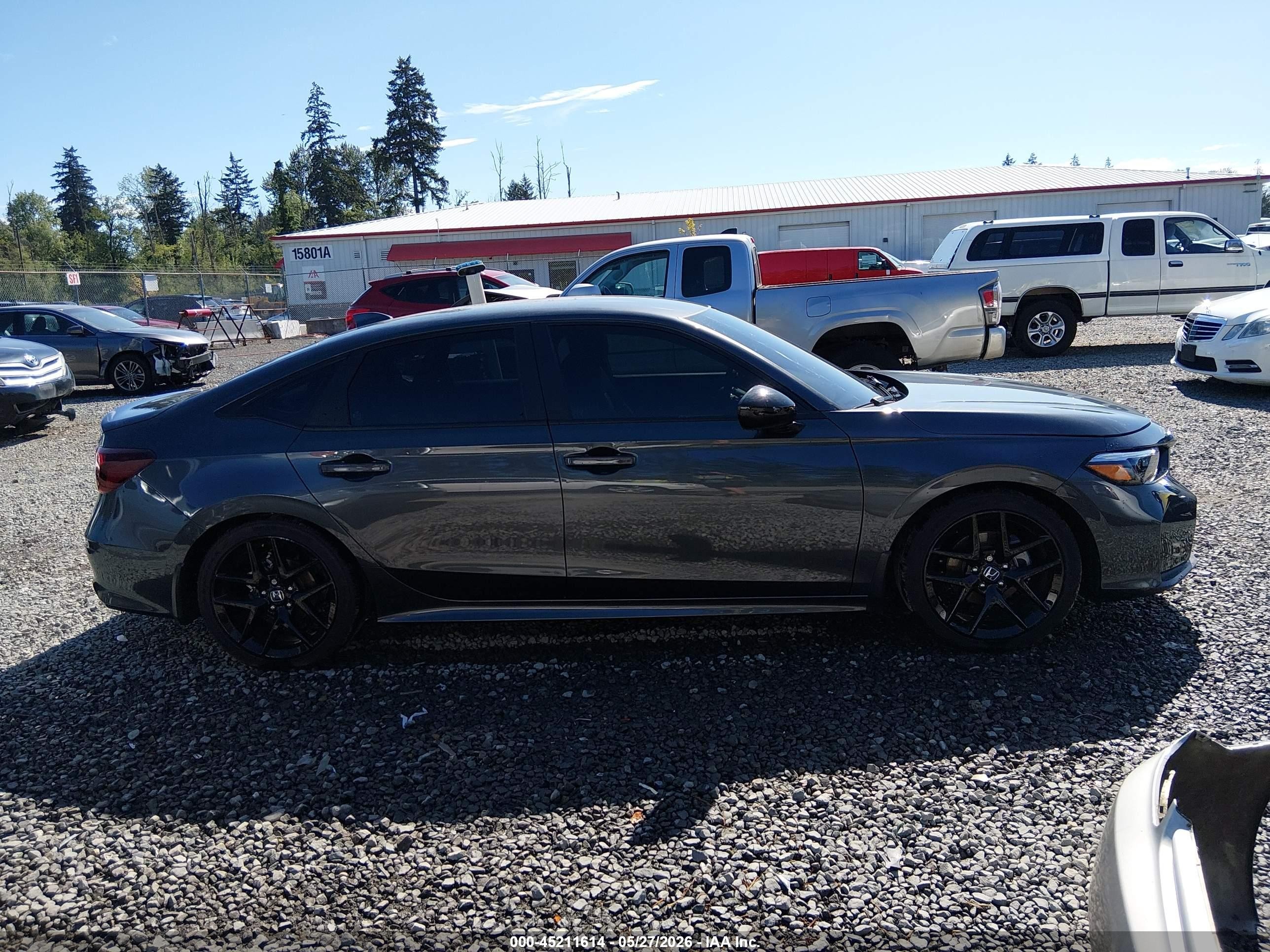 2026 Honda Civic Sport Gray vin: 2HGFE2F52TH517022
