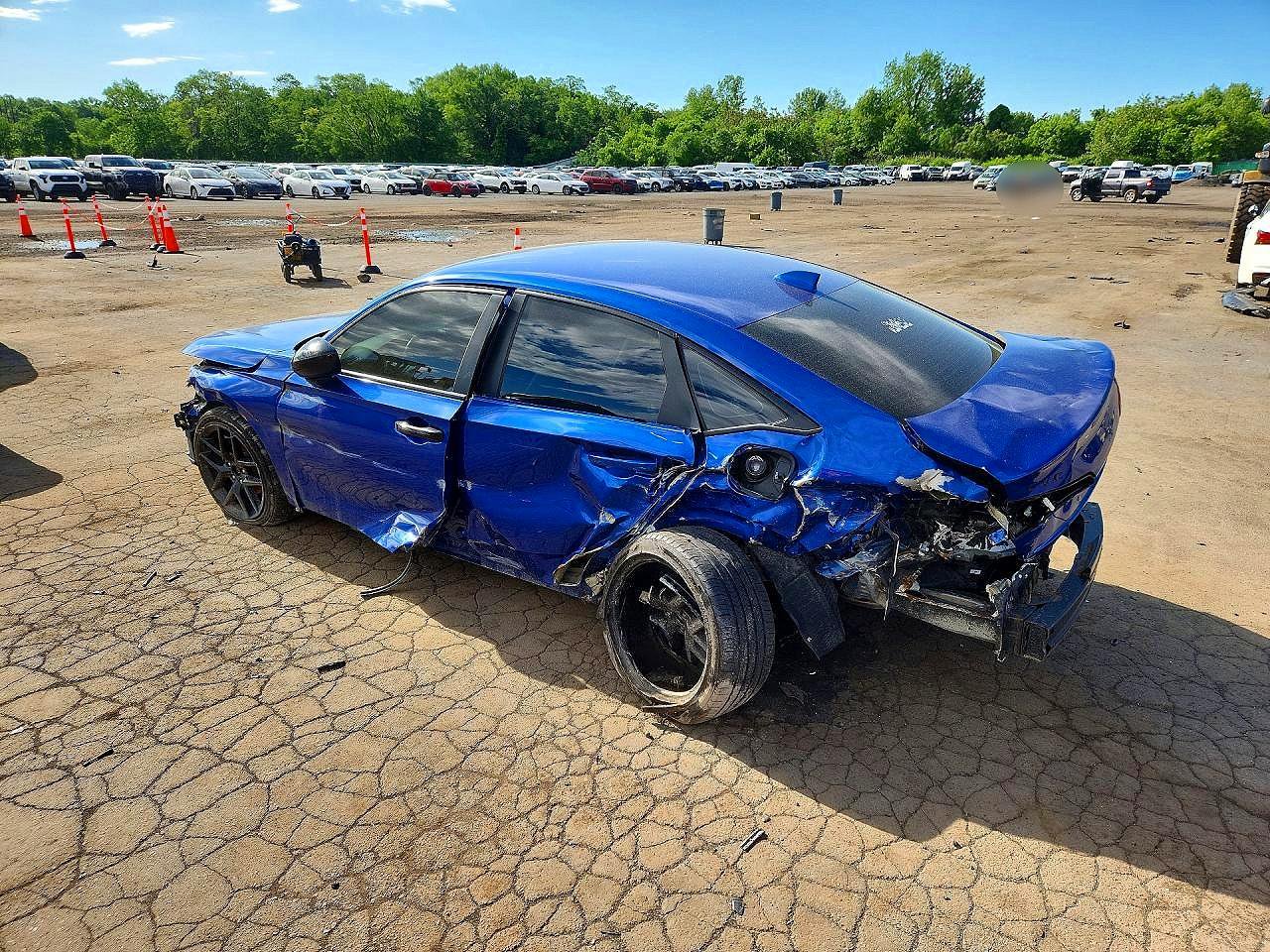 2022 Honda Civic Sport Blue vin: 2HGFE2F53NH532874