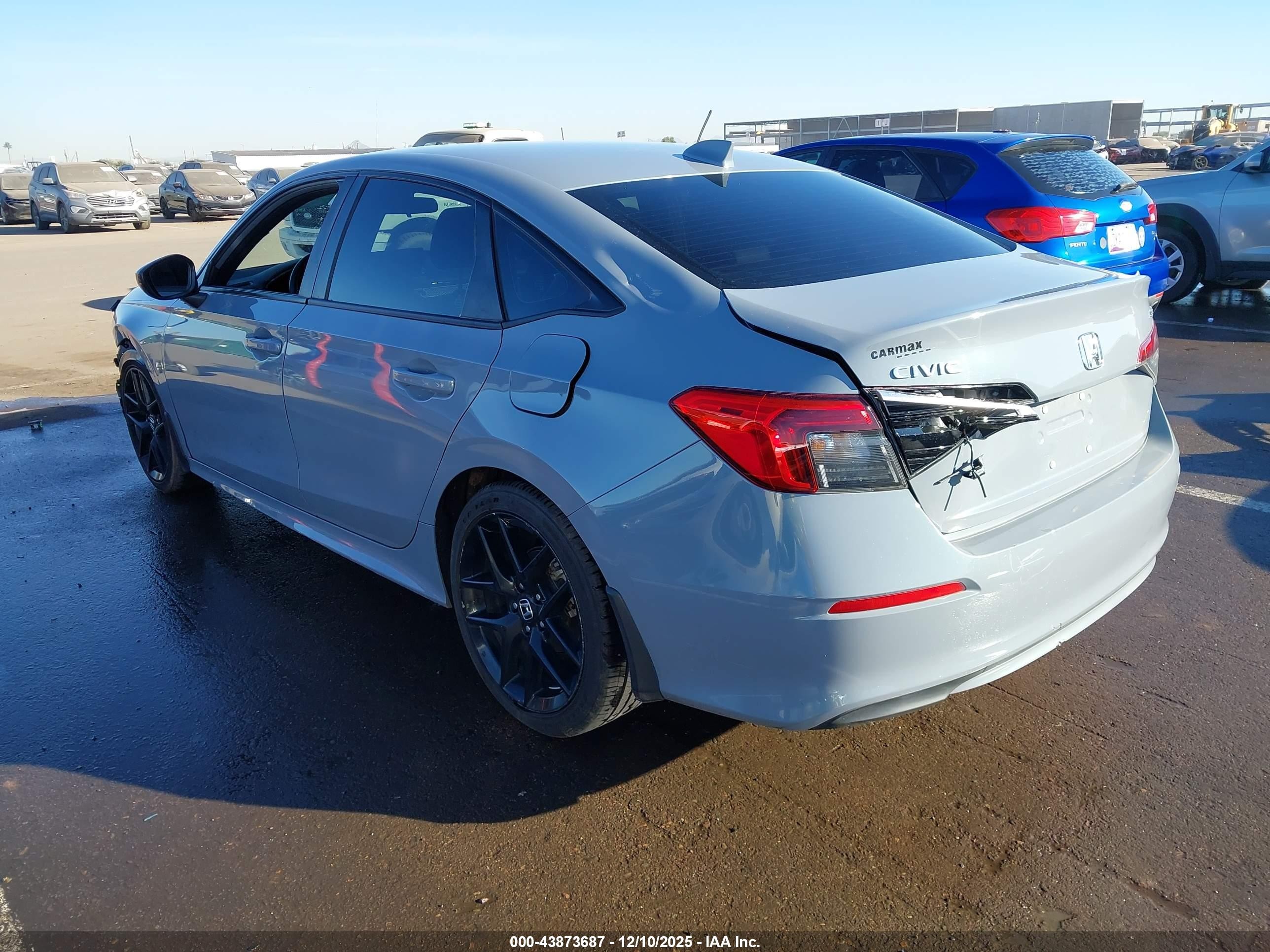 2022 Honda Civic Sport Gray vin: 2HGFE2F53NH585252