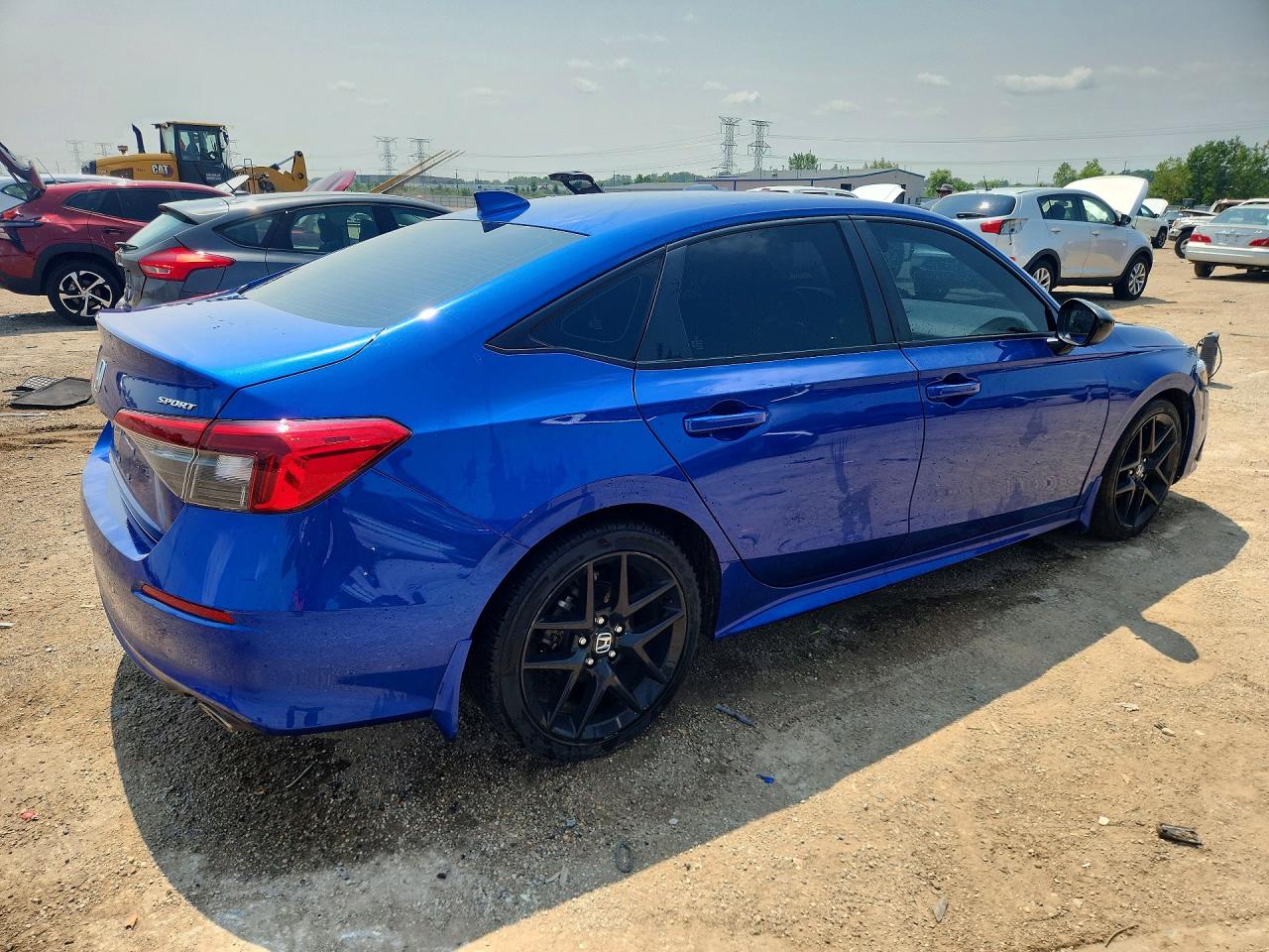 2023 Honda Civic Sport Blue vin: 2HGFE2F53PH506858