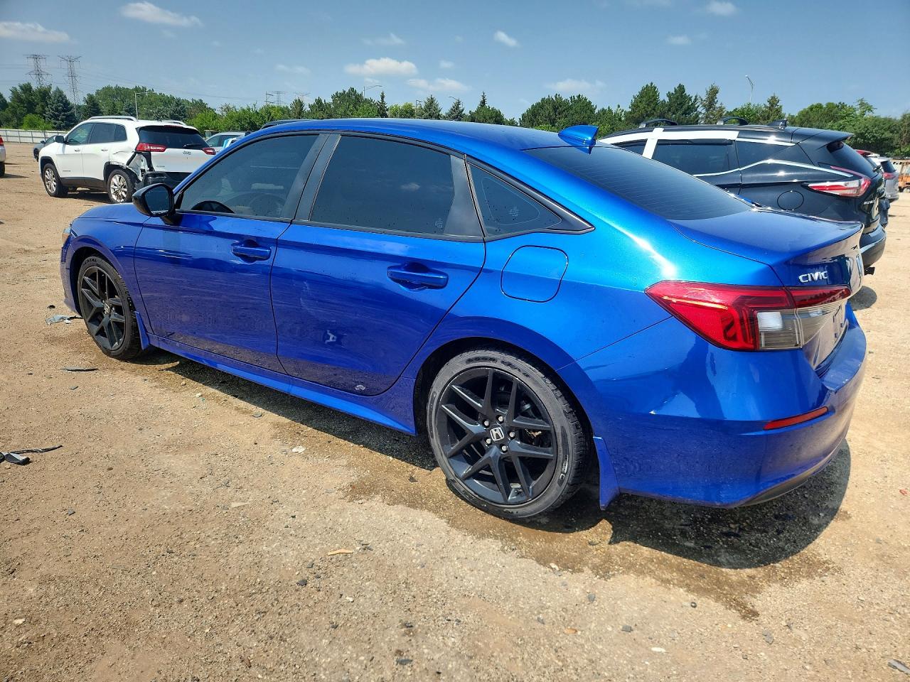 2023 Honda Civic Sport Blue vin: 2HGFE2F53PH506858