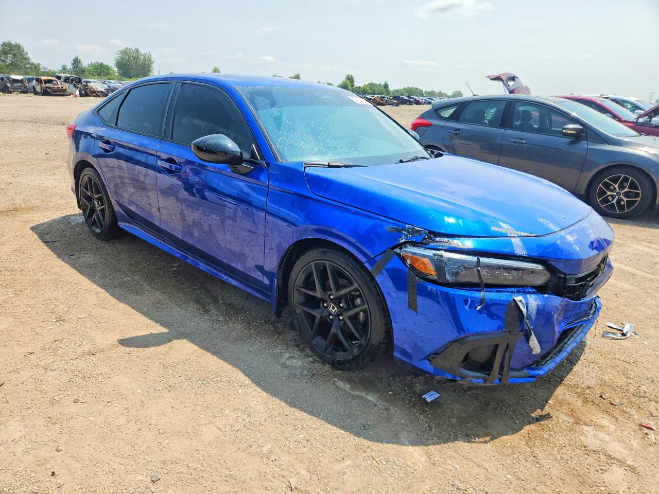 2023 Honda Civic Sport Blue vin: 2HGFE2F53PH506858