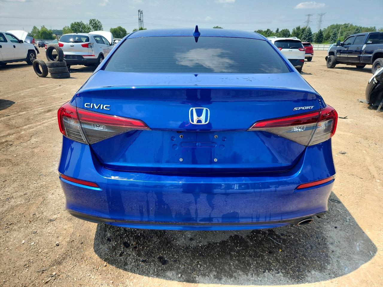 2023 Honda Civic Sport Blue vin: 2HGFE2F53PH506858