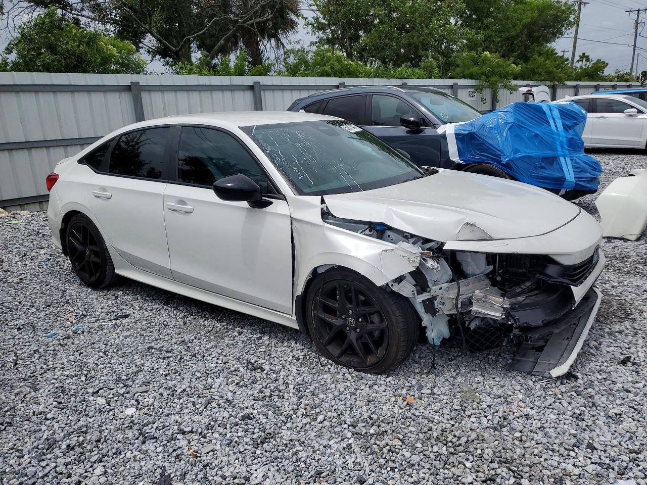 2024 Honda Civic Sport White vin: 2HGFE2F53RH586925