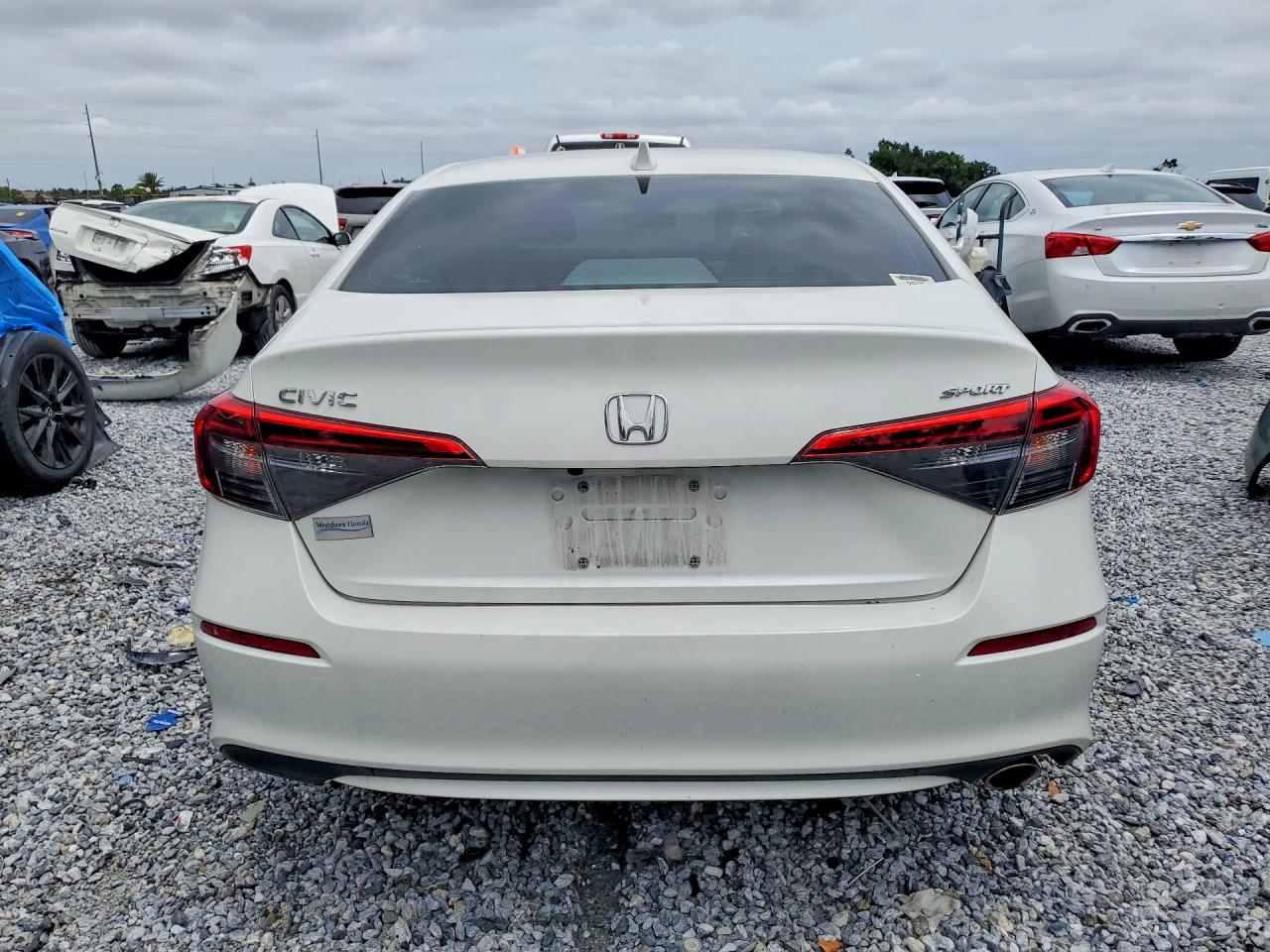 2024 Honda Civic Sport White vin: 2HGFE2F53RH586925