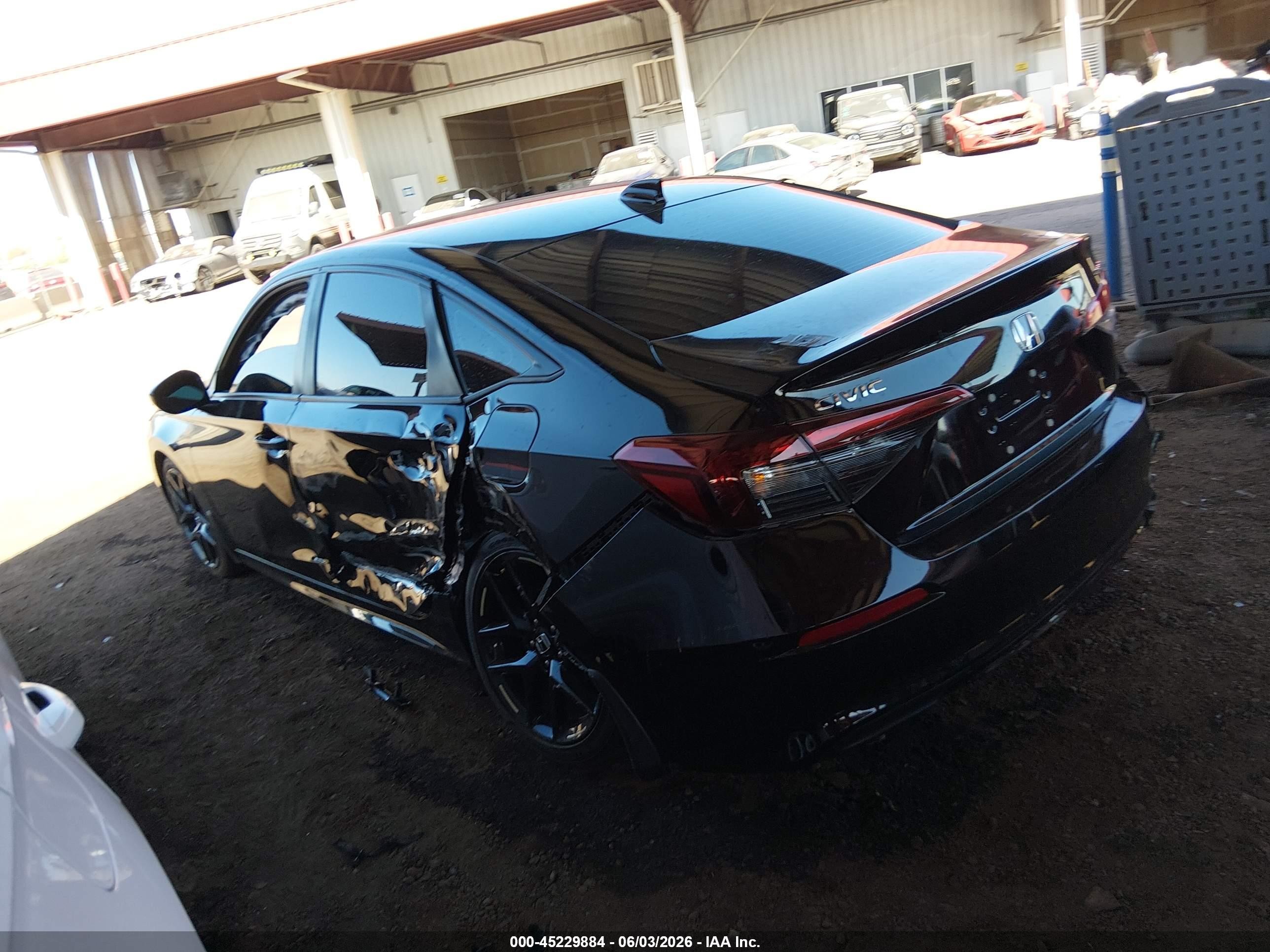 2025 Honda Civic Sport Black vin: 2HGFE2F53SH501877
