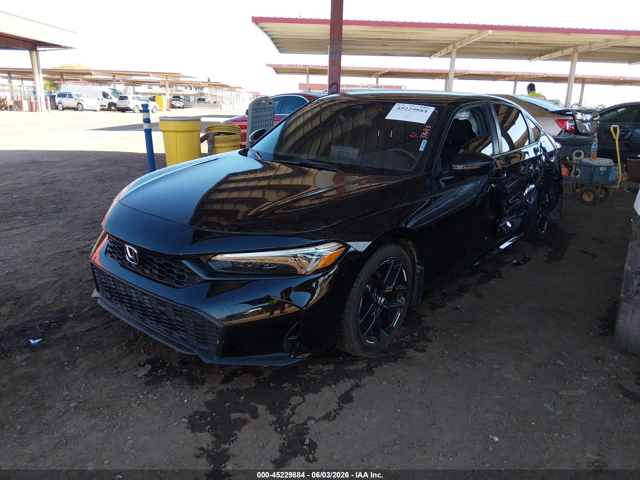 2025 Honda Civic Sport Black vin: 2HGFE2F53SH501877
