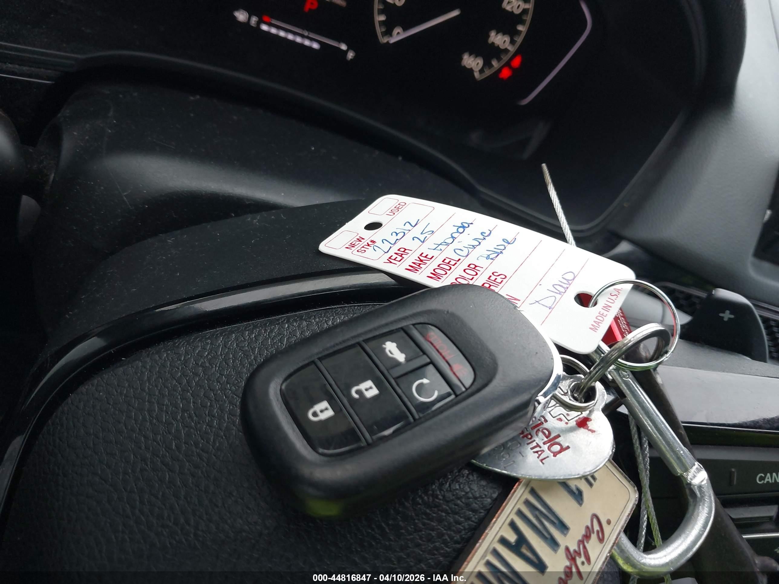 2025 Honda Civic Sport Синий vin: 2HGFE2F53SH505735