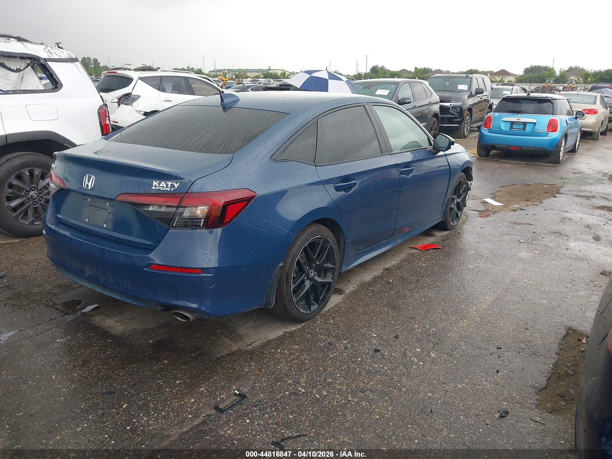 2025 Honda Civic Sport Синий vin: 2HGFE2F53SH505735