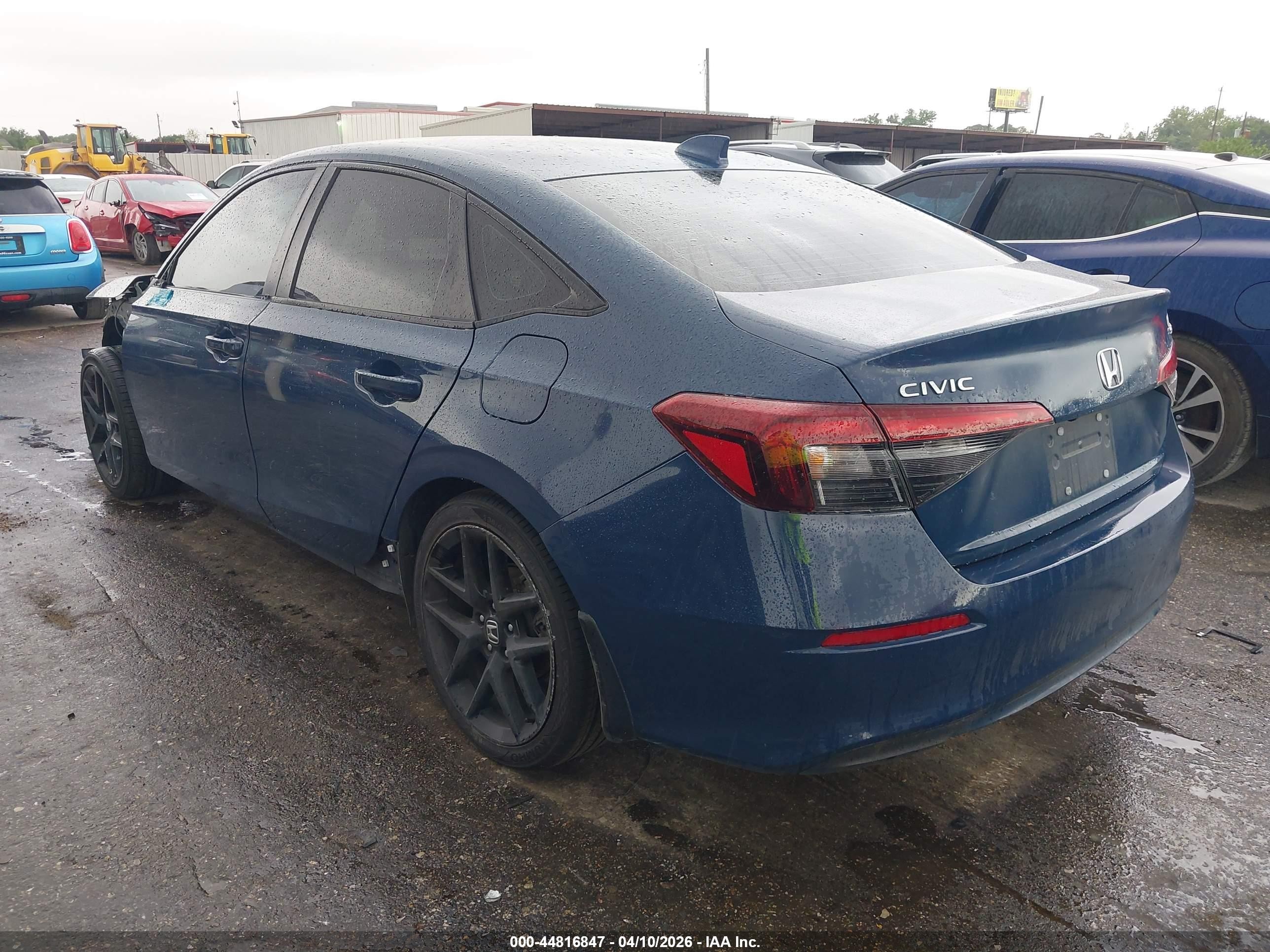 2025 Honda Civic Sport Синий vin: 2HGFE2F53SH505735