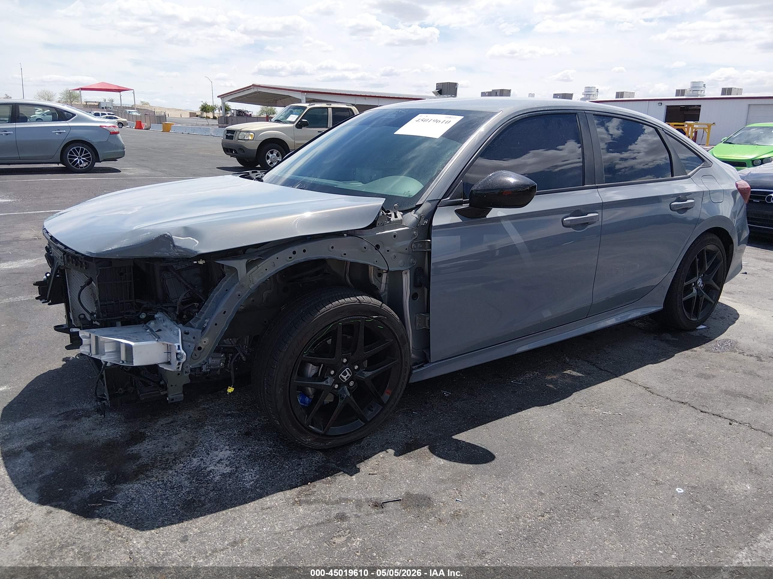 2025 Honda Civic Sport Gray vin: 2HGFE2F53SH589121