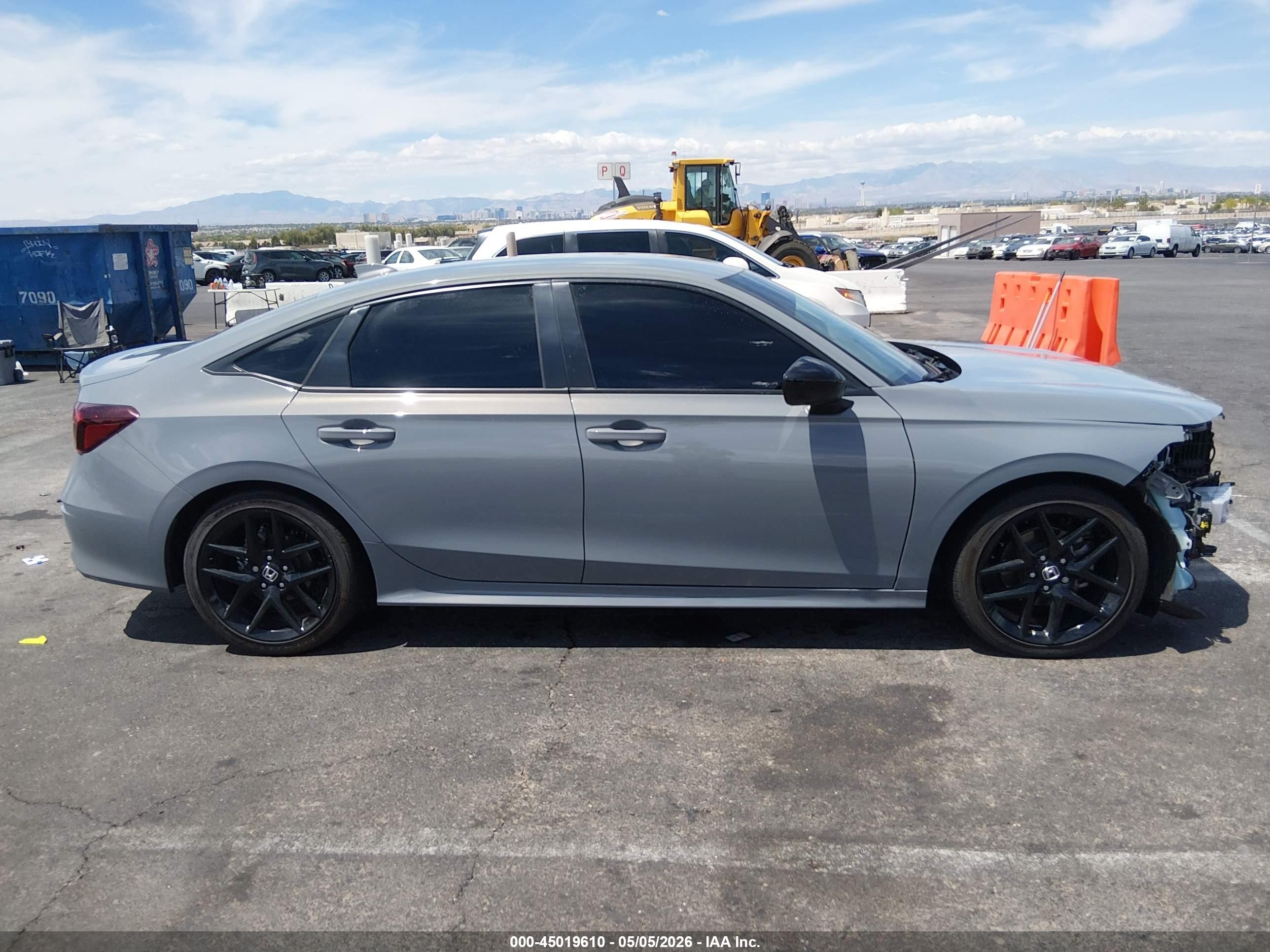2025 Honda Civic Sport Gray vin: 2HGFE2F53SH589121
