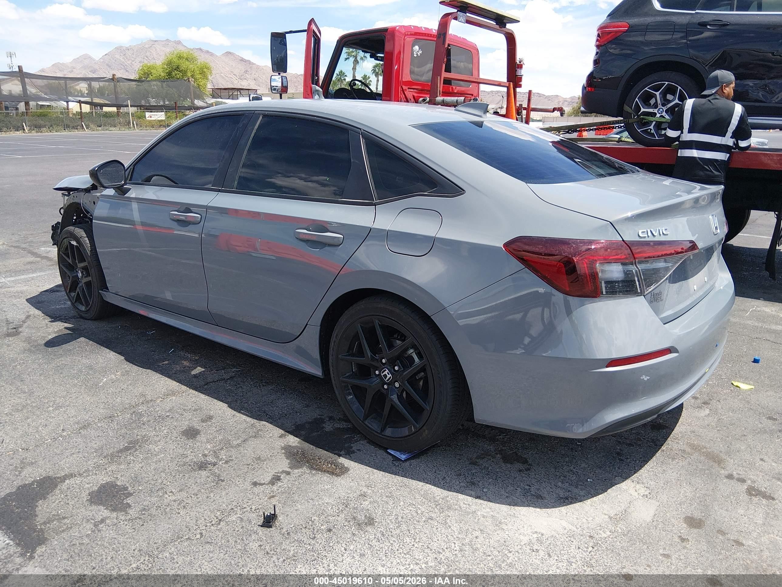 2025 Honda Civic Sport Gray vin: 2HGFE2F53SH589121