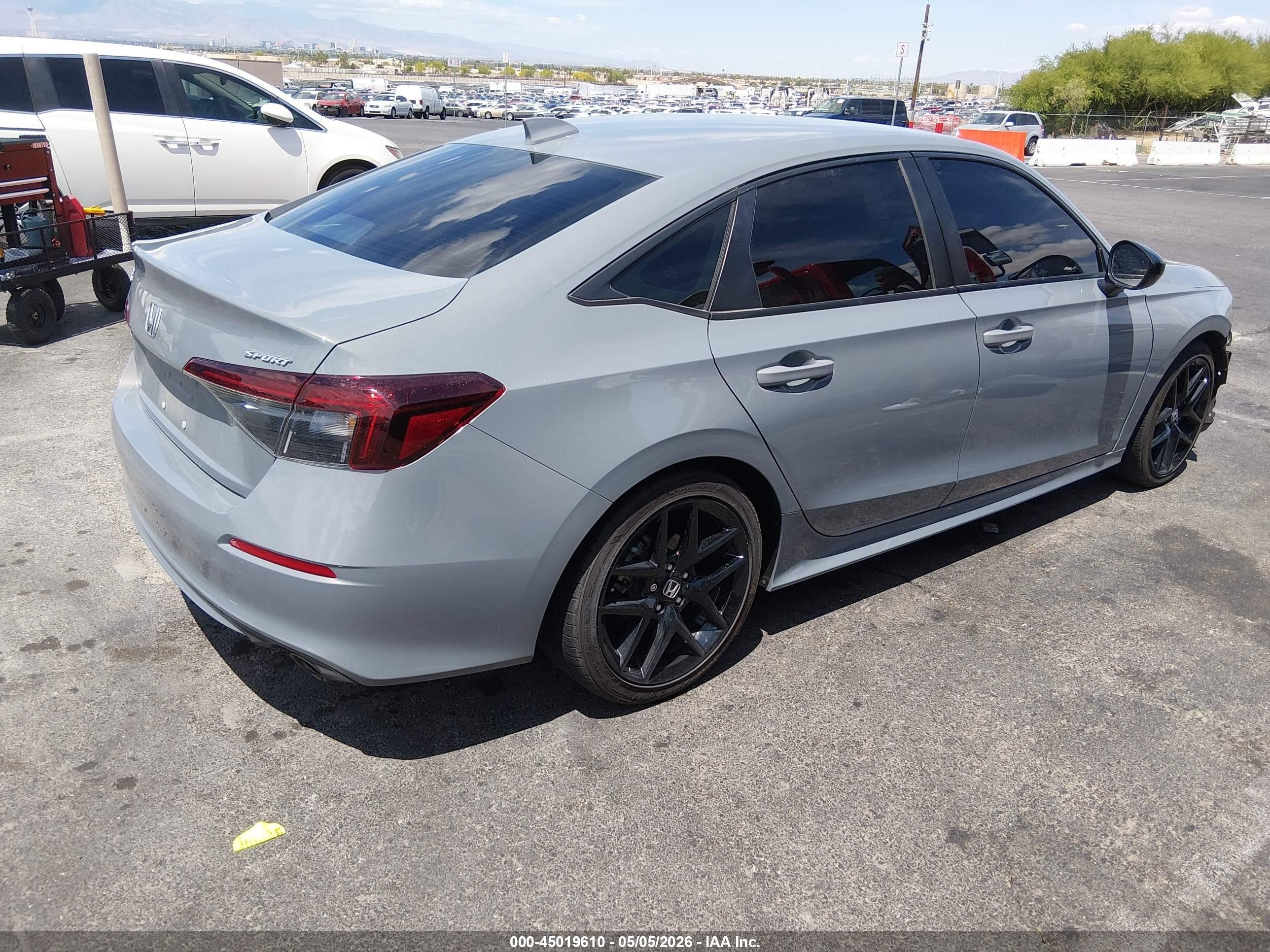 2025 Honda Civic Sport Gray vin: 2HGFE2F53SH589121