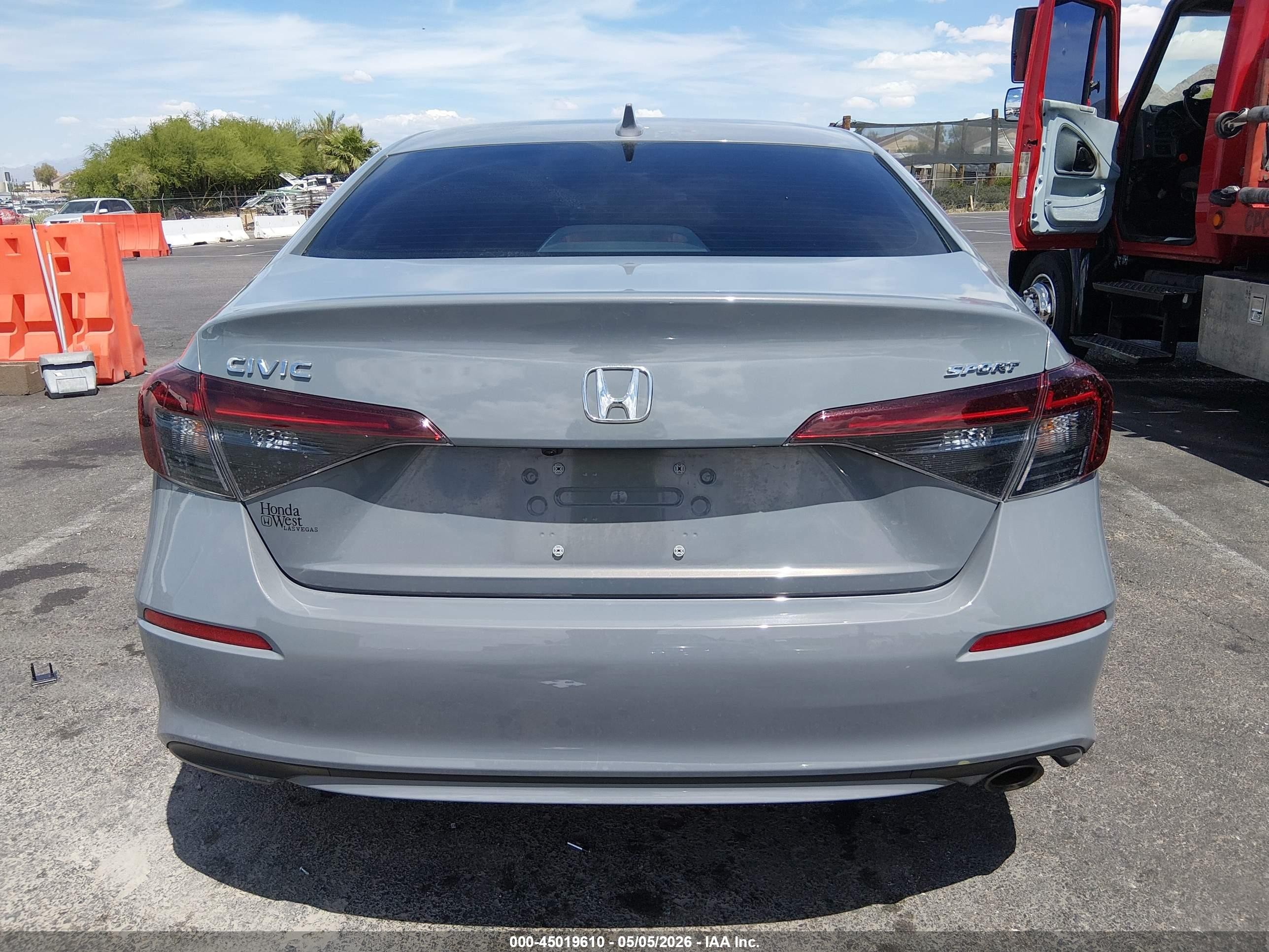 2025 Honda Civic Sport Gray vin: 2HGFE2F53SH589121