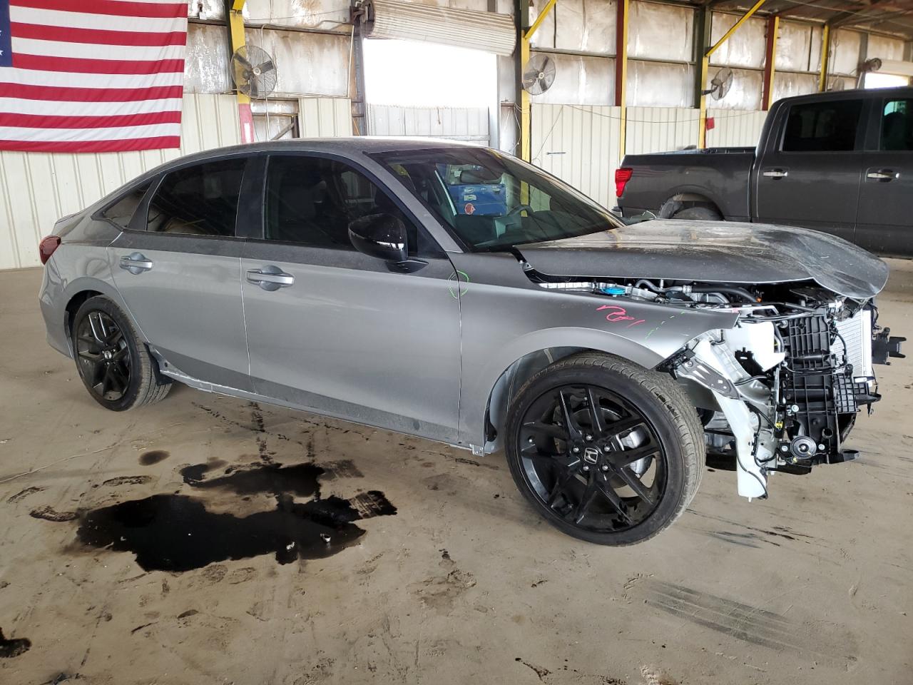 2026 Honda Civic Sport Silver vin: 2HGFE2F53TH520446