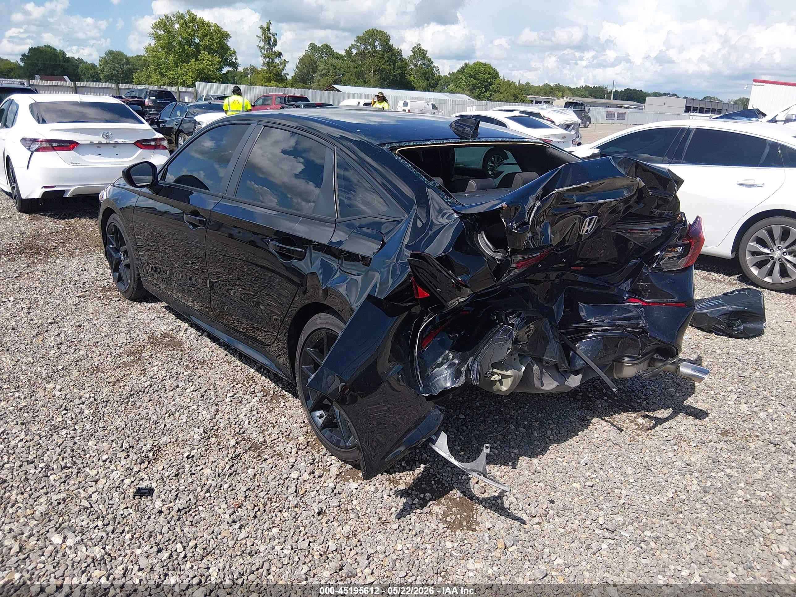 2026 Honda Civic Sport Черный vin: 2HGFE2F53TH551972