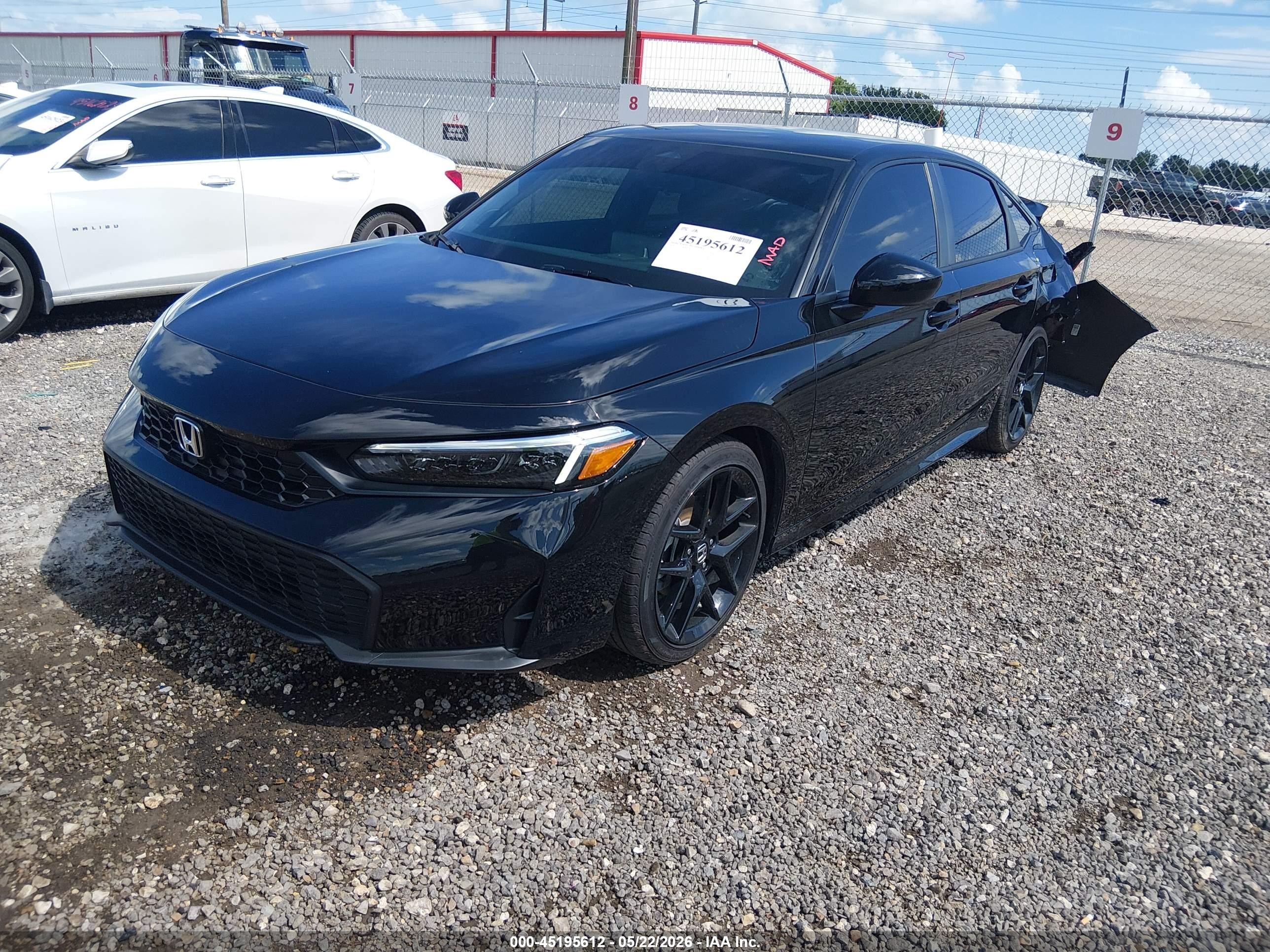 2026 Honda Civic Sport Черный vin: 2HGFE2F53TH551972