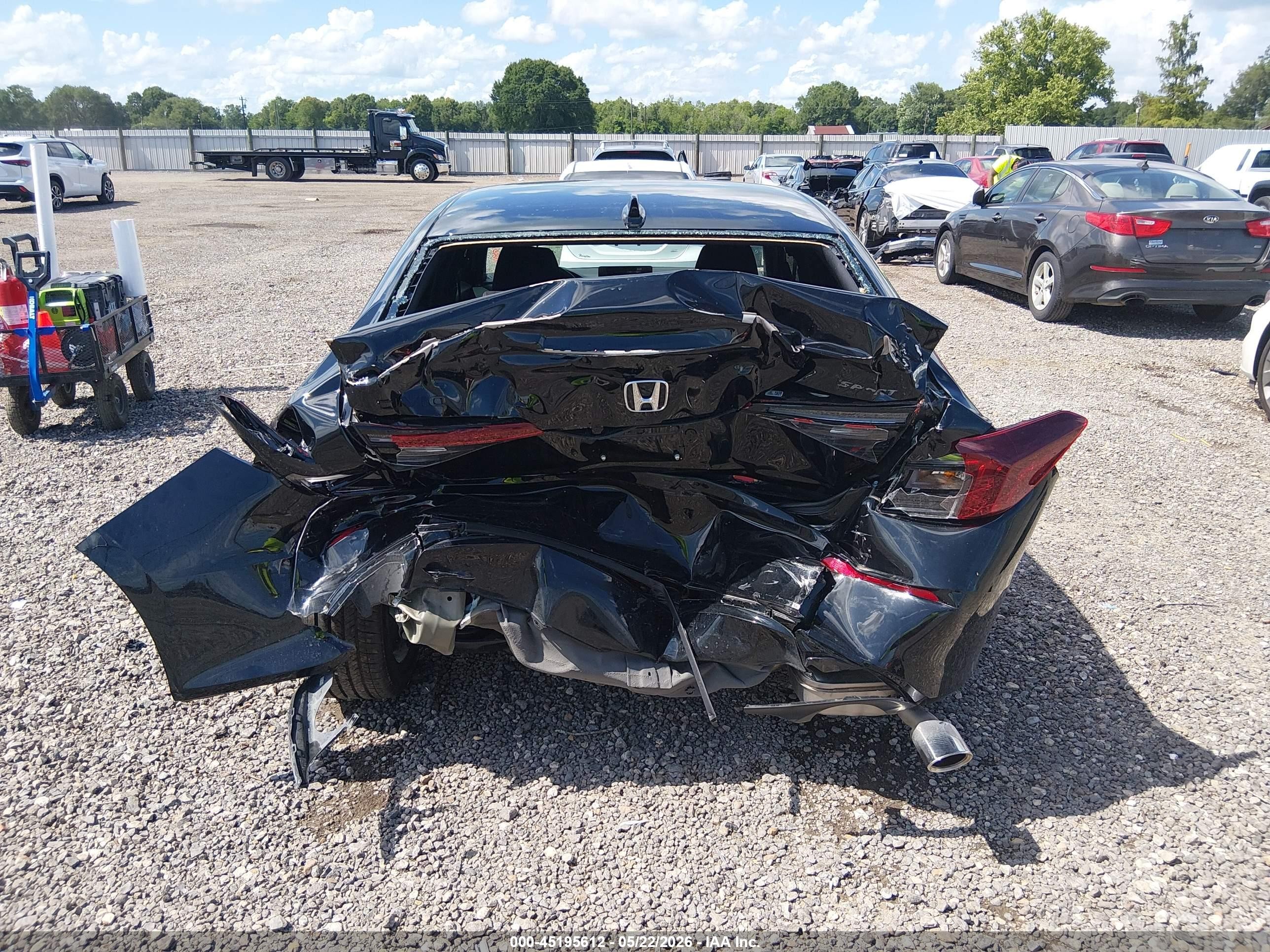 2026 Honda Civic Sport Черный vin: 2HGFE2F53TH551972