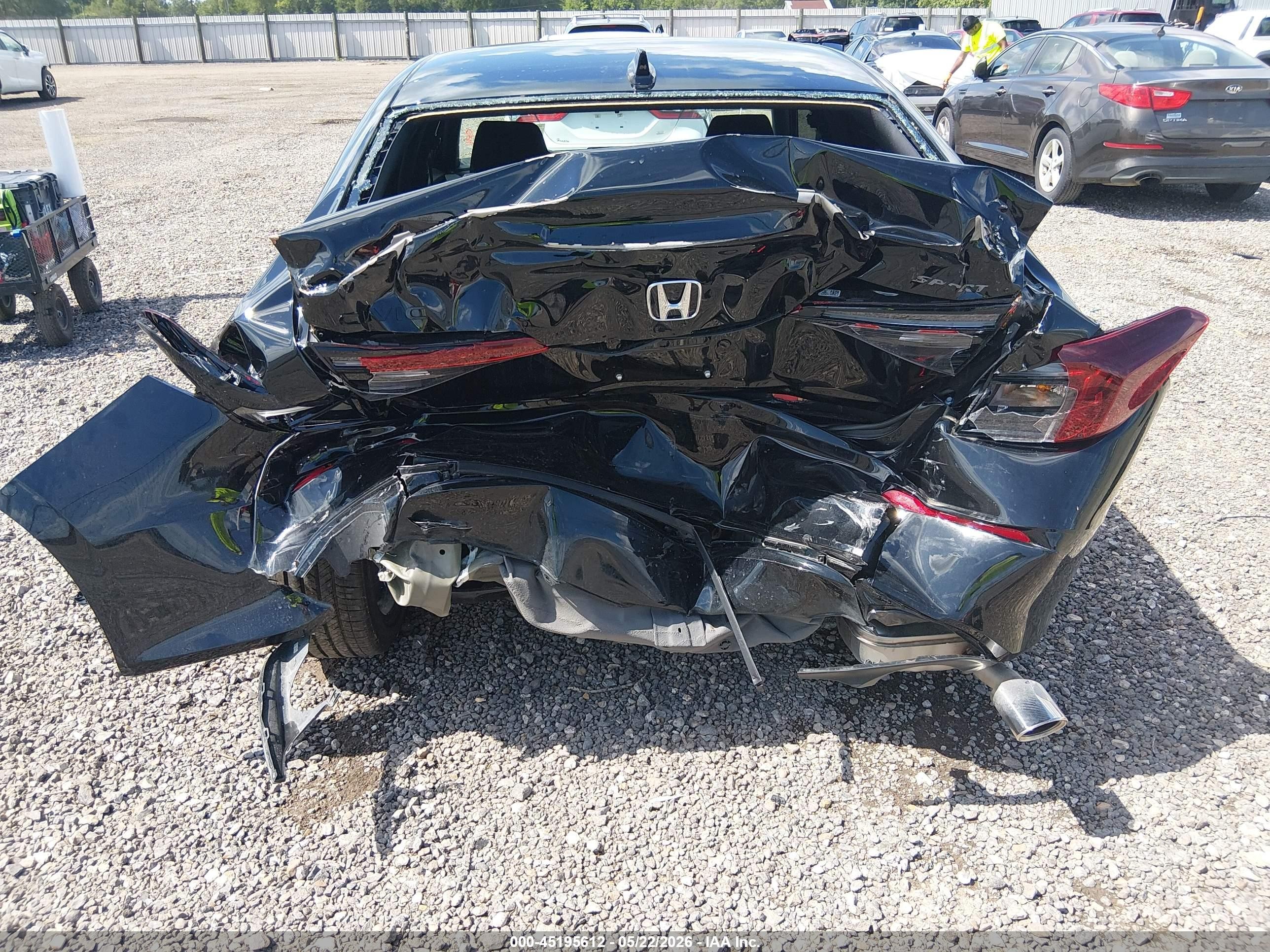 2026 Honda Civic Sport Черный vin: 2HGFE2F53TH551972