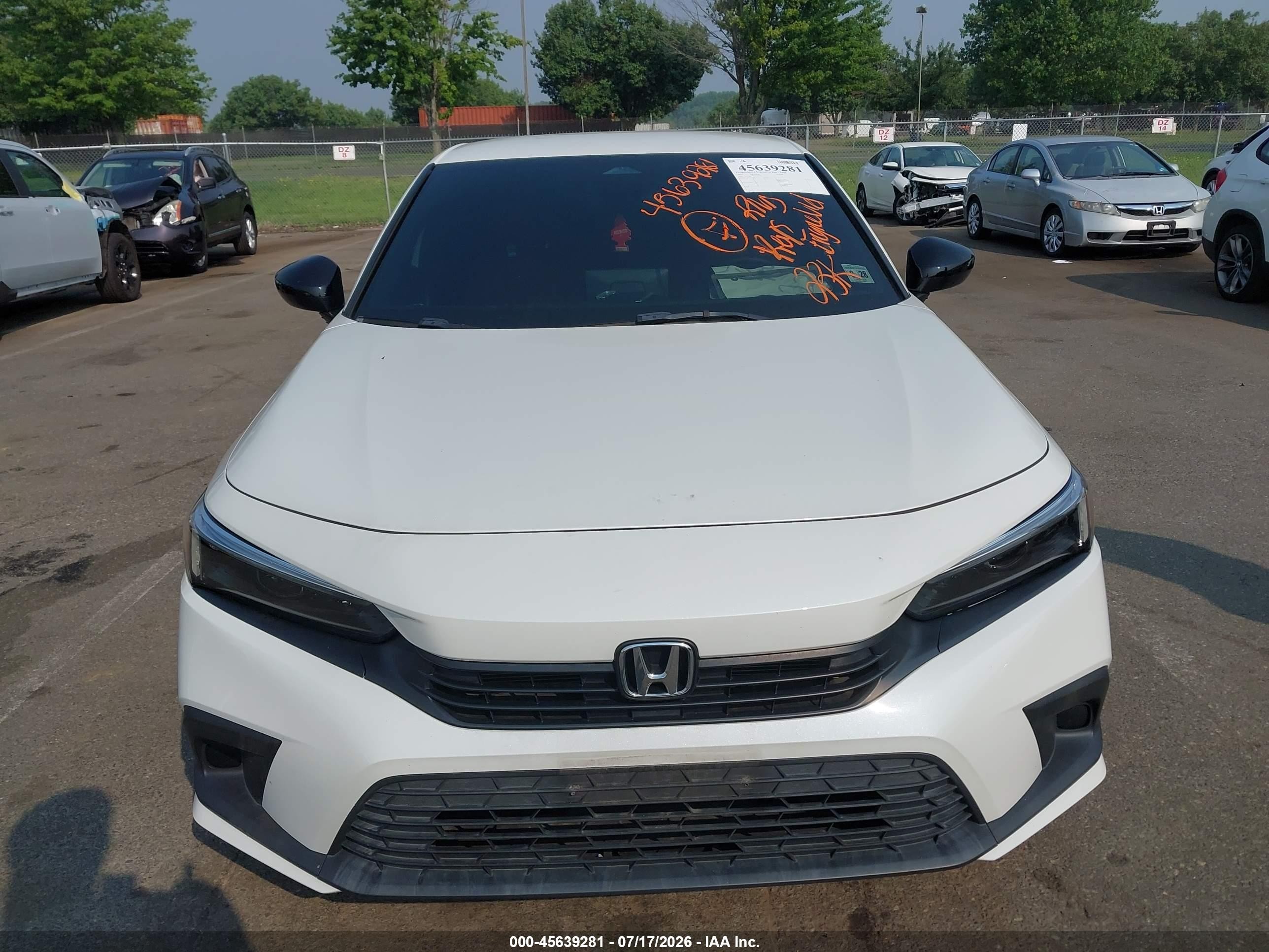 2023 Honda Civic Sport White vin: 2HGFE2F54PH560976
