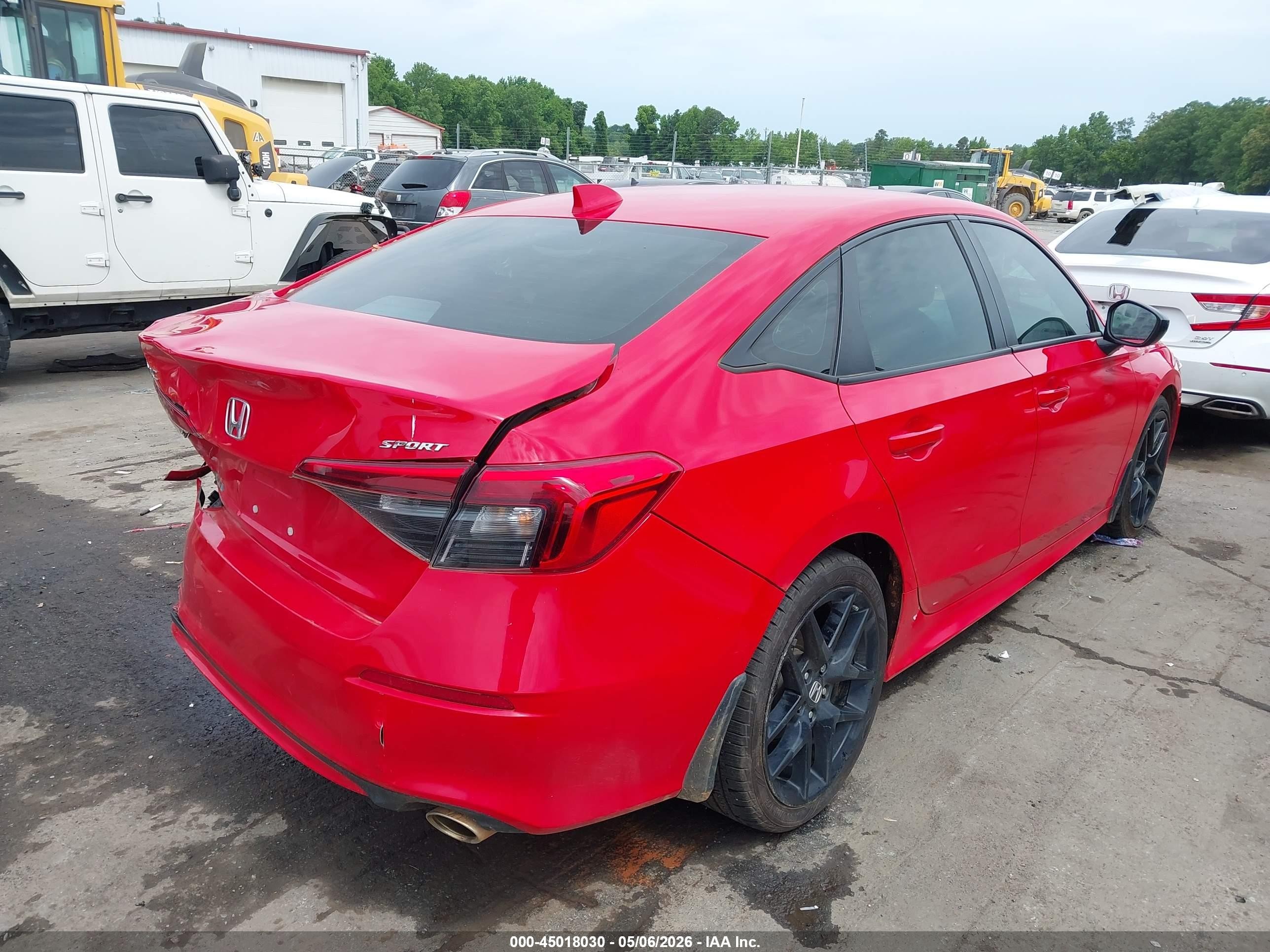 2024 Honda Civic Sport Red vin: 2HGFE2F54RH593852