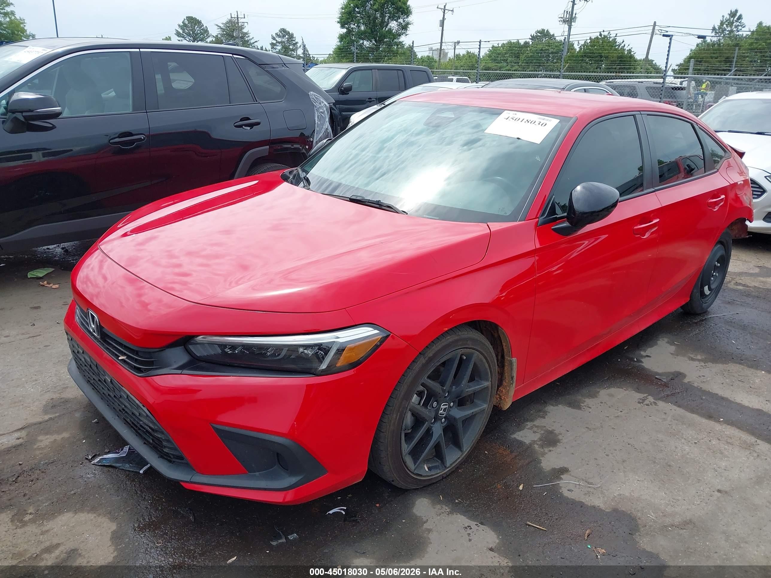 2024 Honda Civic Sport Red vin: 2HGFE2F54RH593852