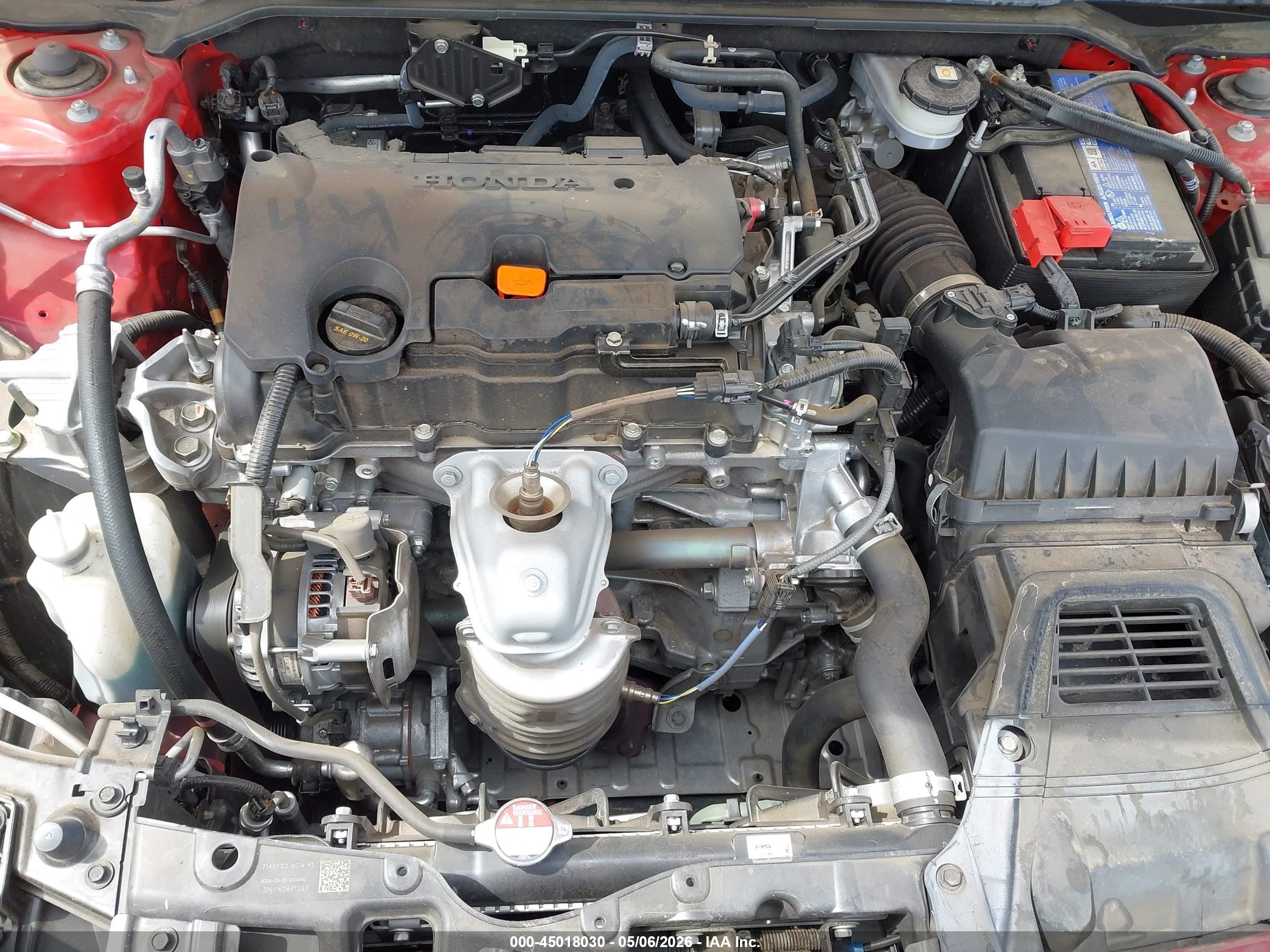 2024 Honda Civic Sport Red vin: 2HGFE2F54RH593852
