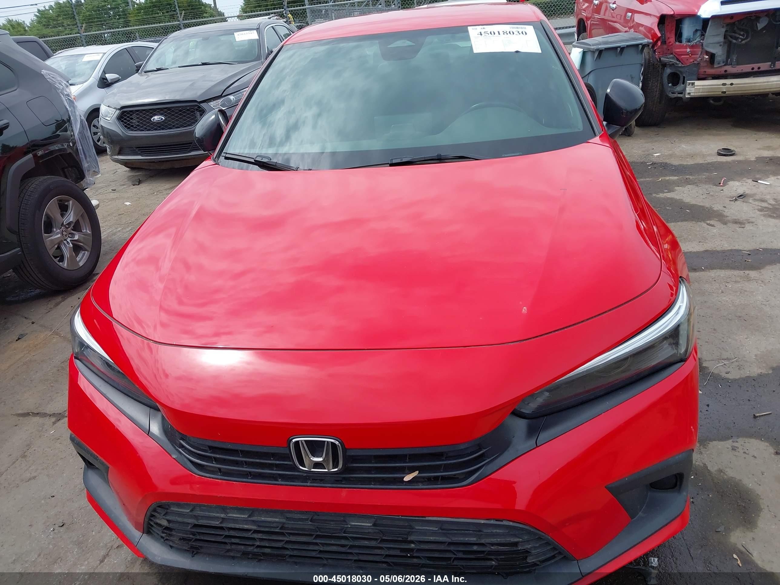 2024 Honda Civic Sport Red vin: 2HGFE2F54RH593852