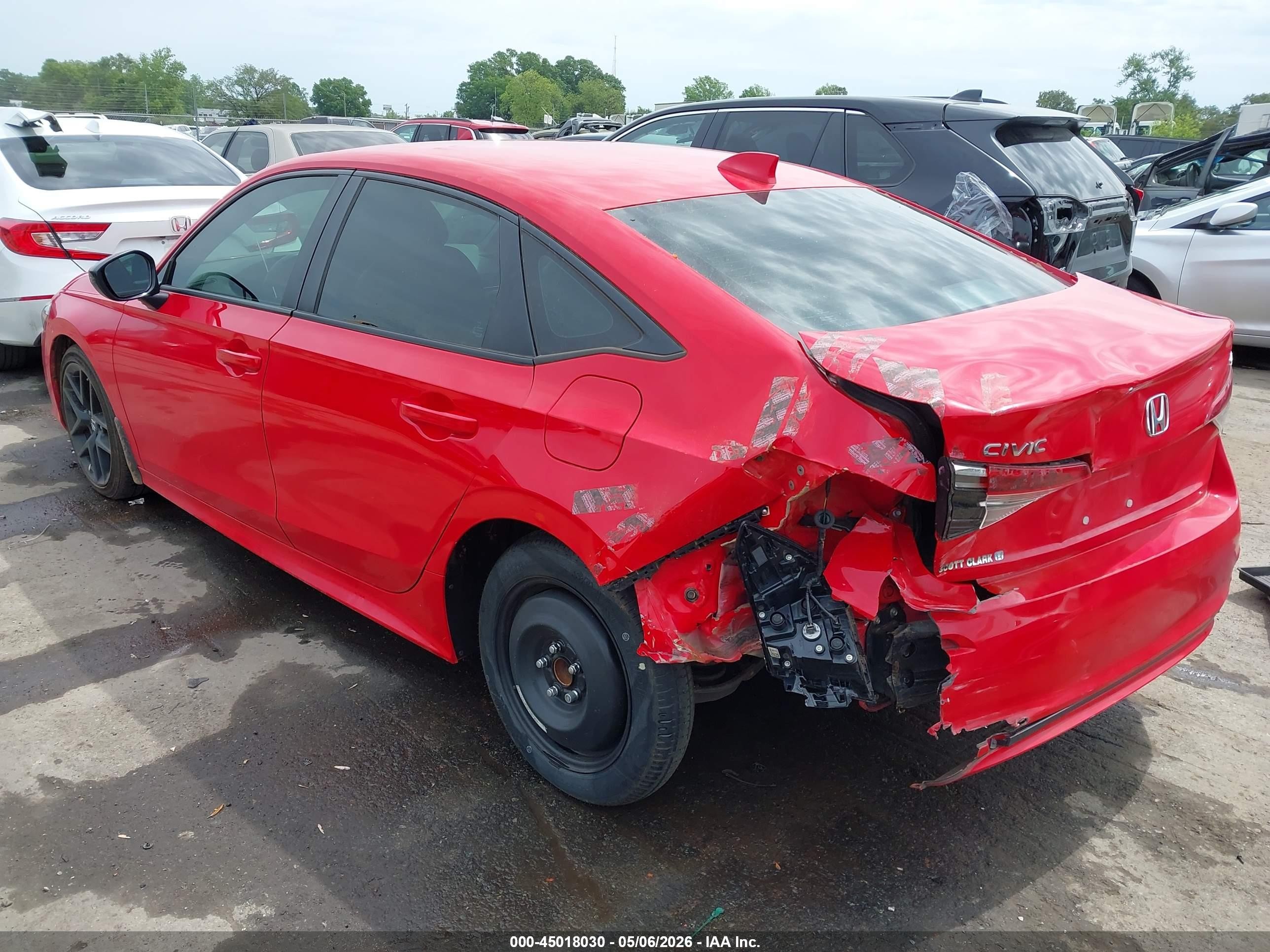 2024 Honda Civic Sport Red vin: 2HGFE2F54RH593852