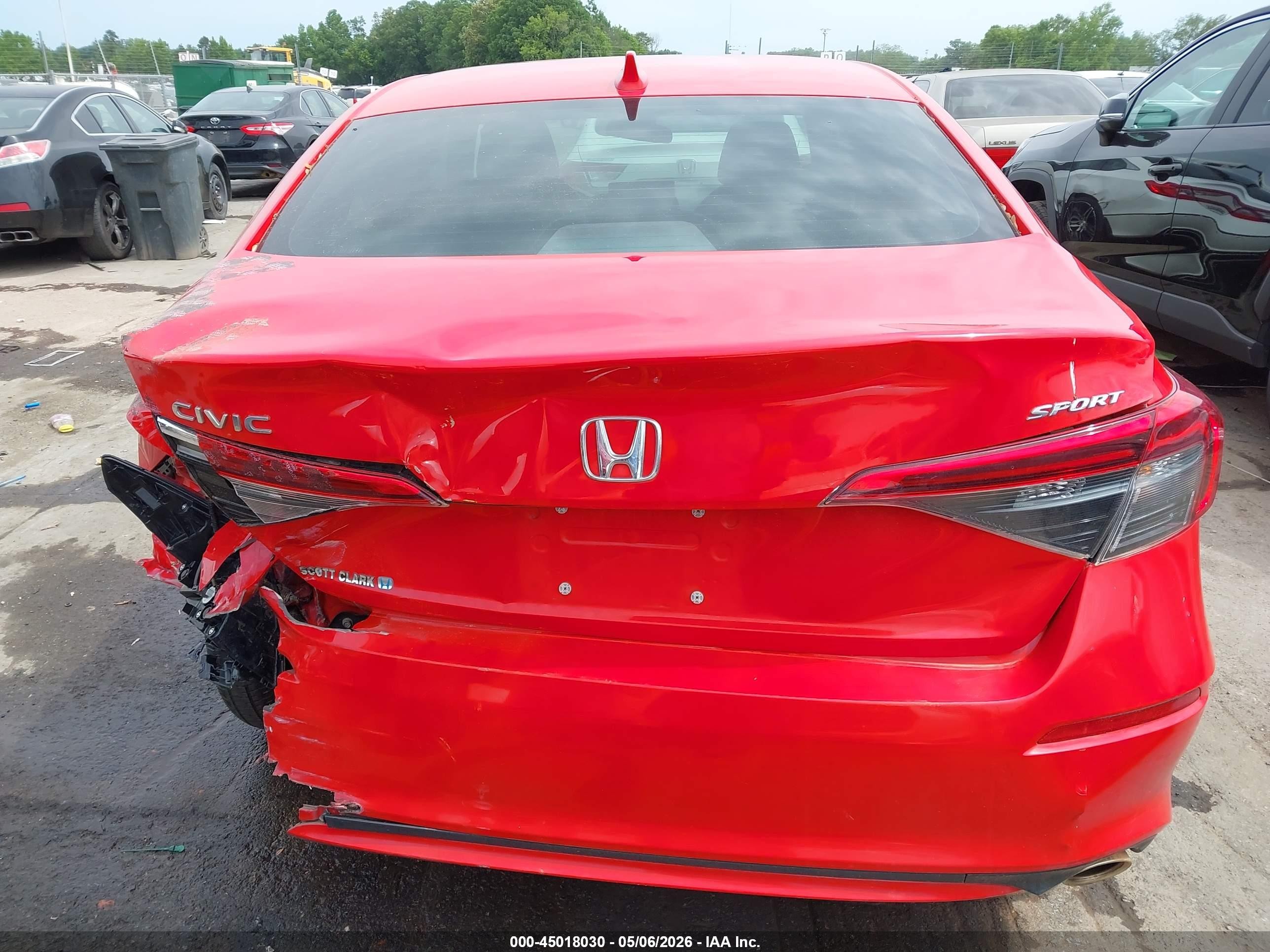2024 Honda Civic Sport Red vin: 2HGFE2F54RH593852