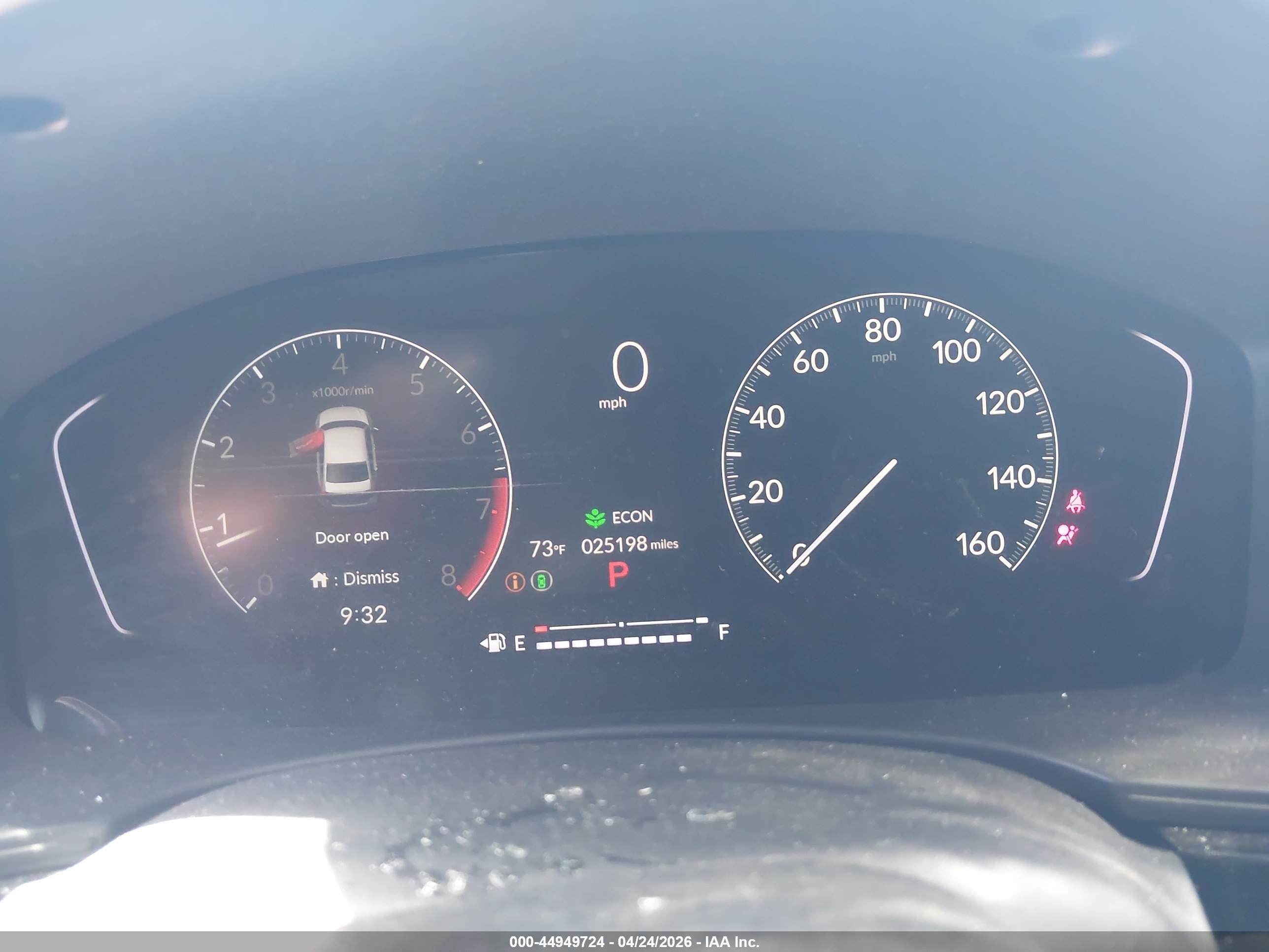 2025 Honda Civic Sport Серый vin: 2HGFE2F54SH536511