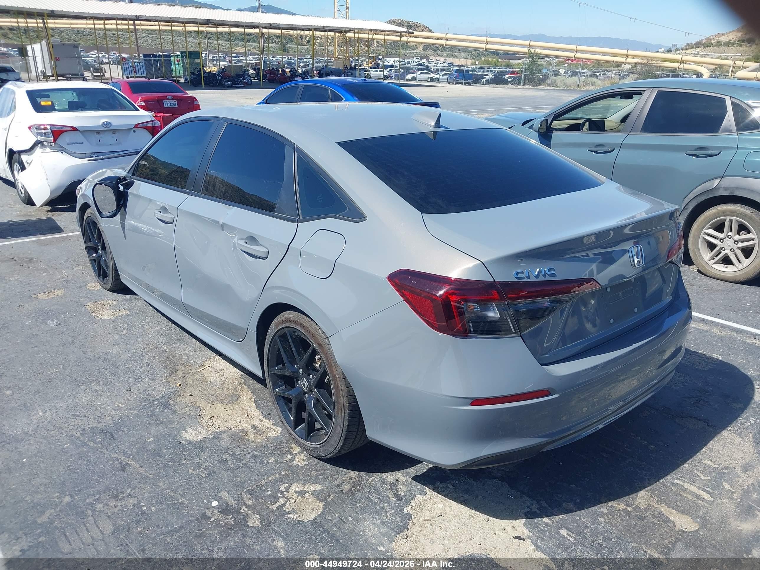 2025 Honda Civic Sport Серый vin: 2HGFE2F54SH536511