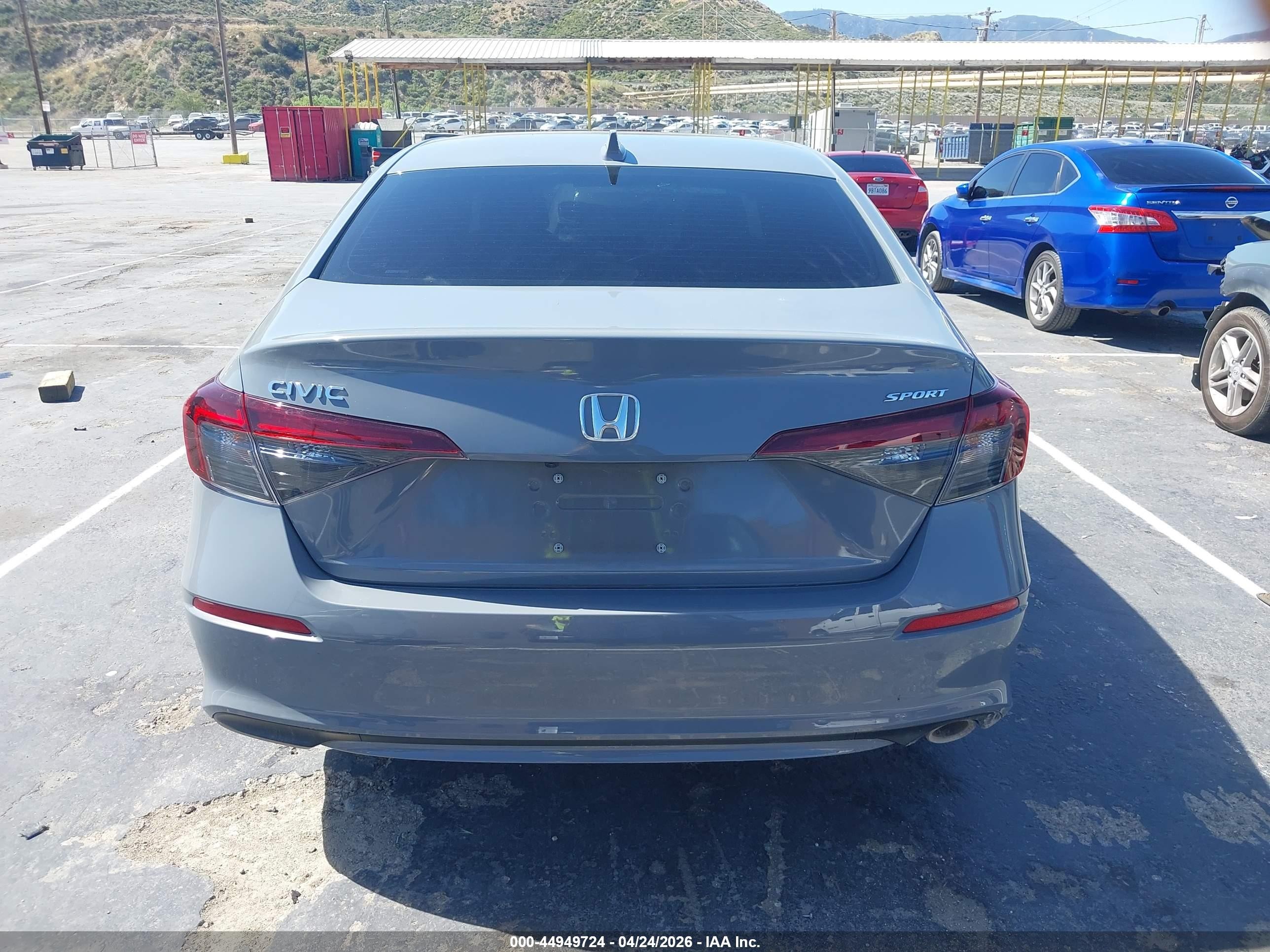 2025 Honda Civic Sport Серый vin: 2HGFE2F54SH536511