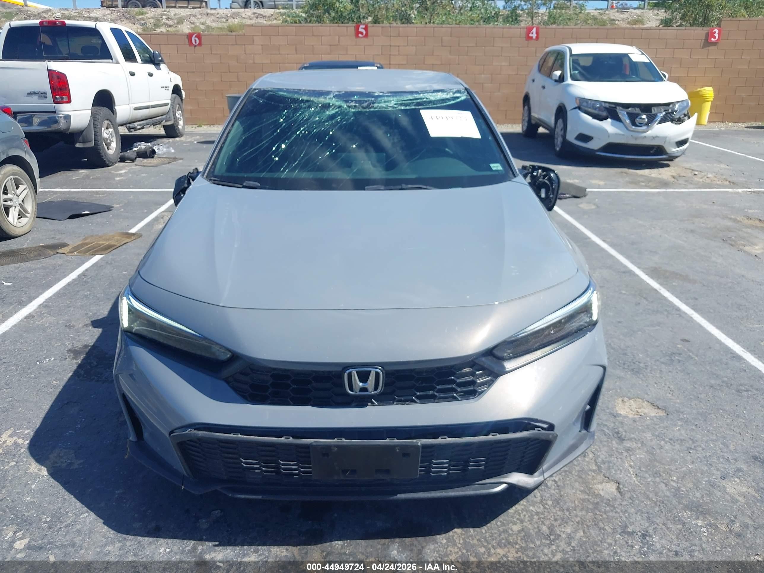 2025 Honda Civic Sport Серый vin: 2HGFE2F54SH536511