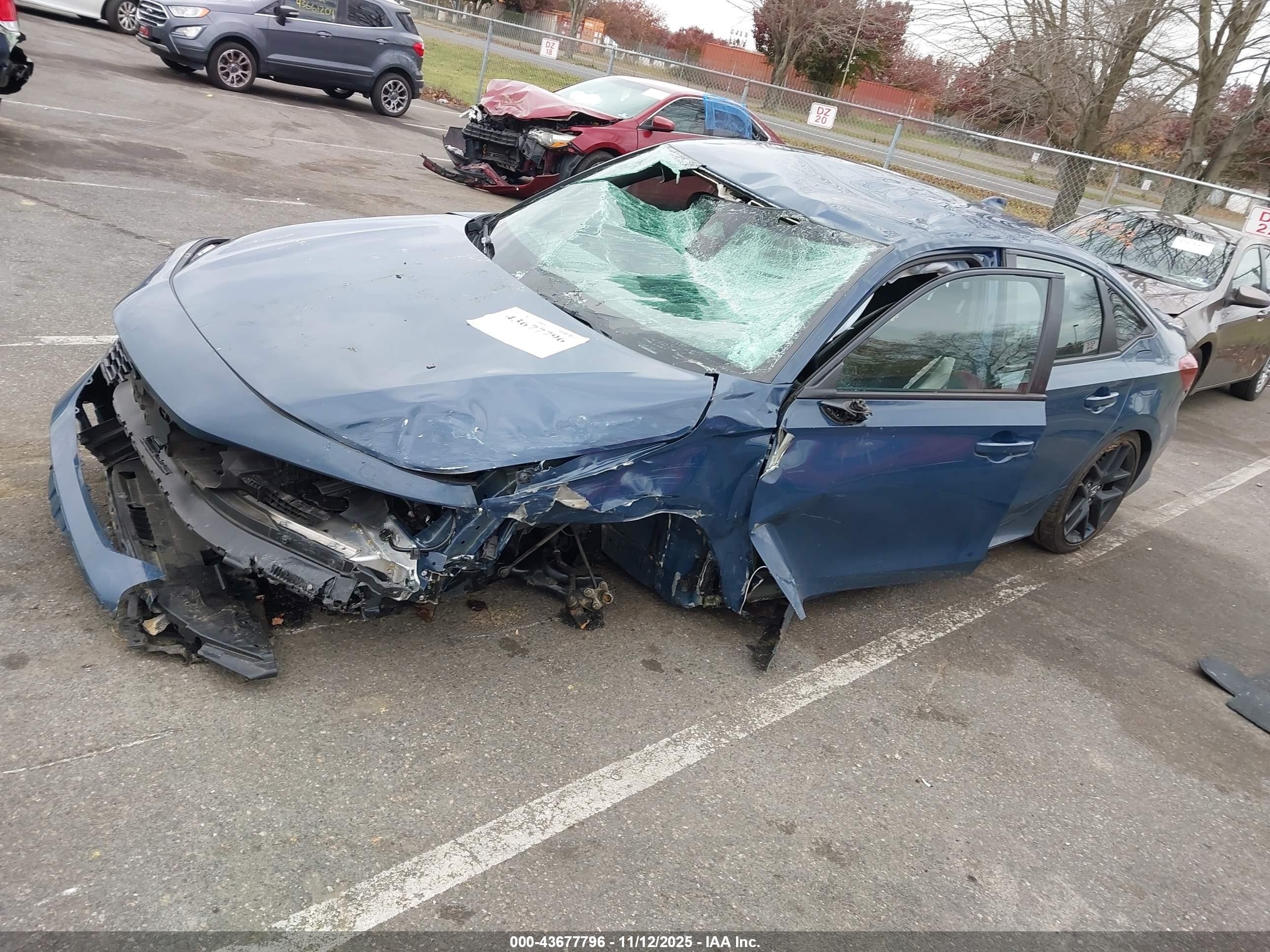 2025 Honda Civic Sport Синий vin: 2HGFE2F54SH553907