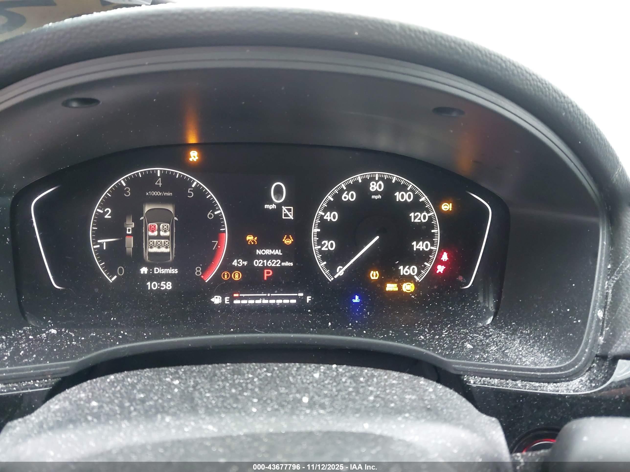 2025 Honda Civic Sport Синий vin: 2HGFE2F54SH553907