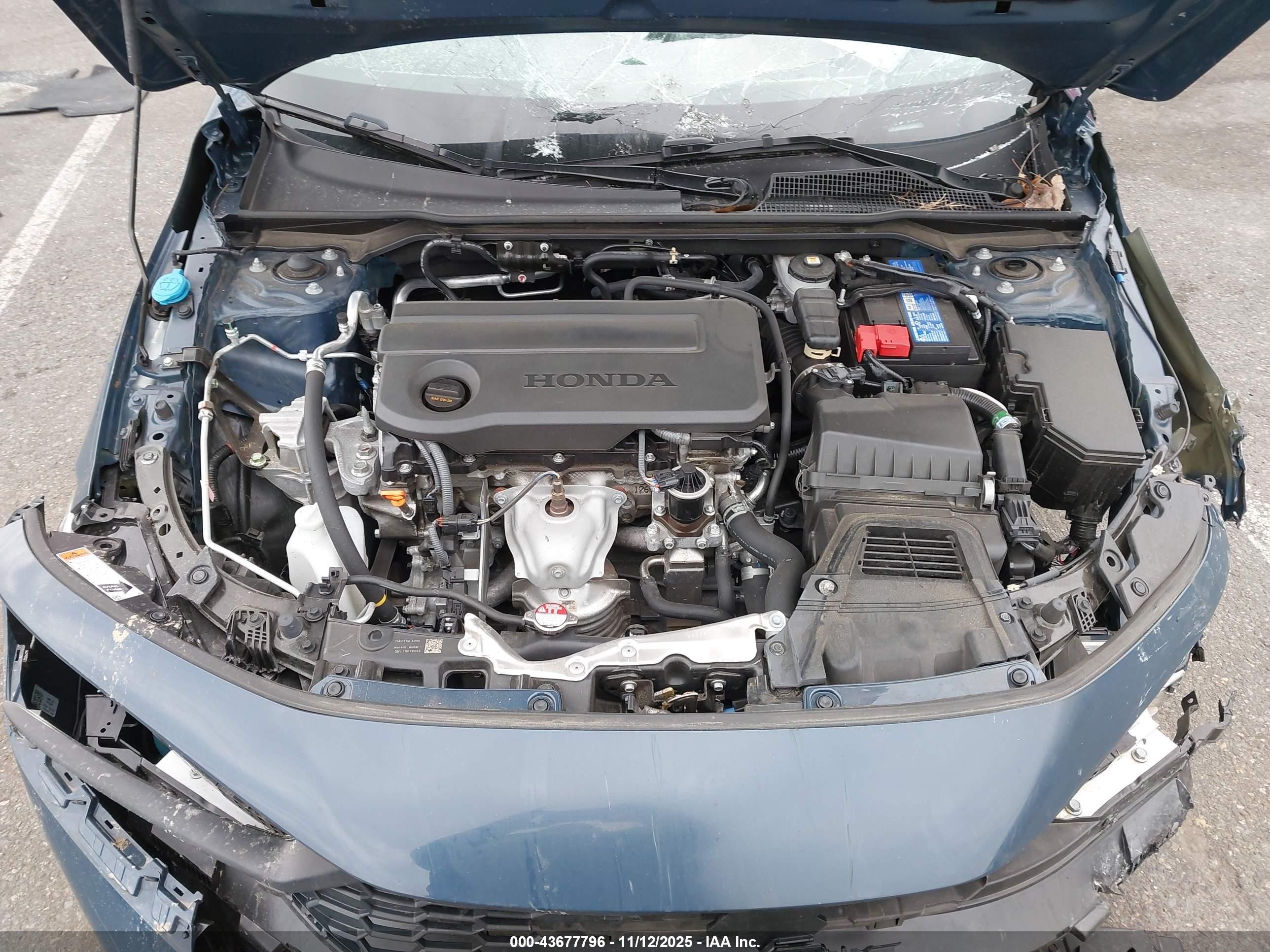 2025 Honda Civic Sport Синий vin: 2HGFE2F54SH553907