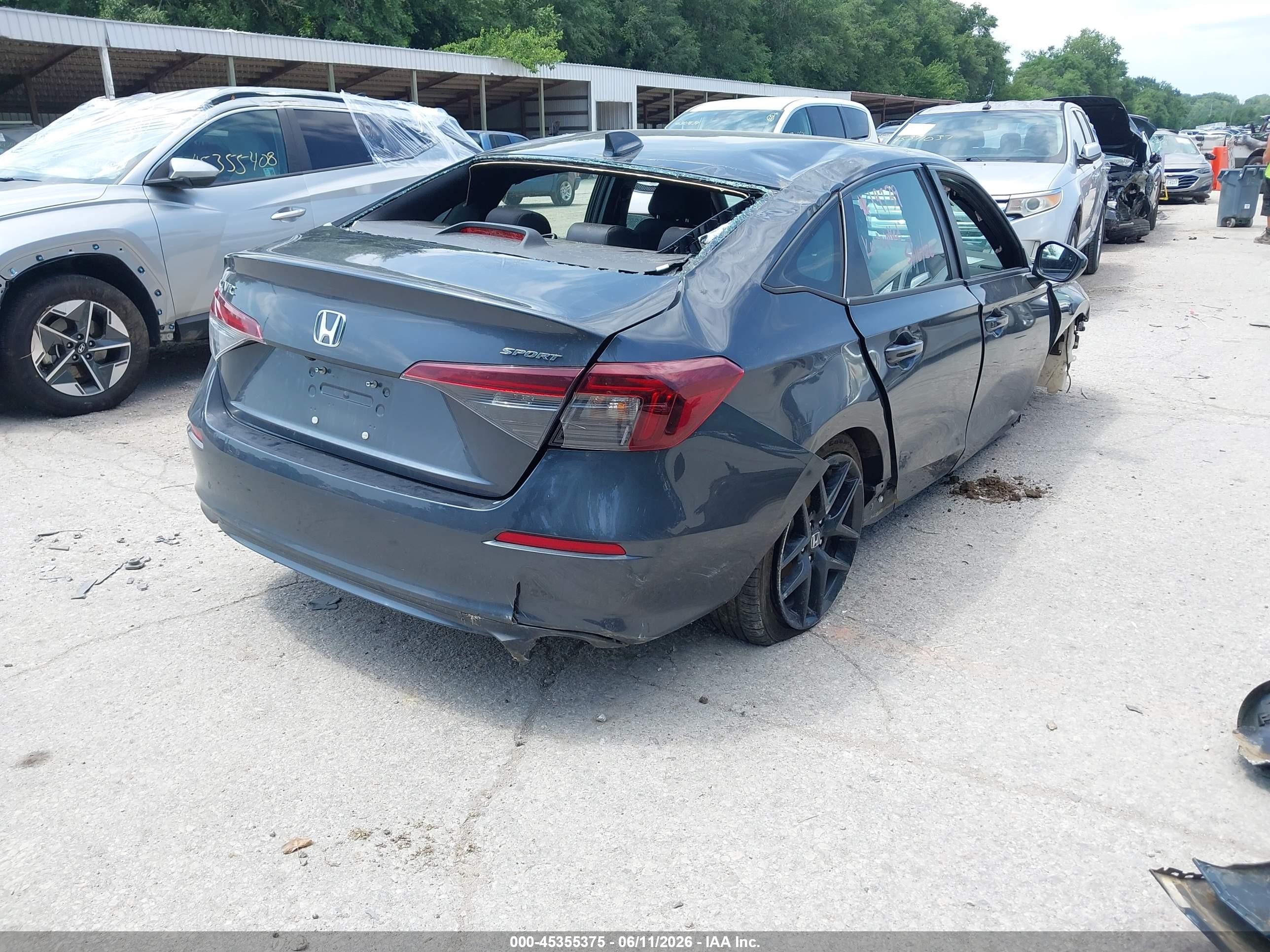 2025 Honda Civic Sport Blue vin: 2HGFE2F54SH603012