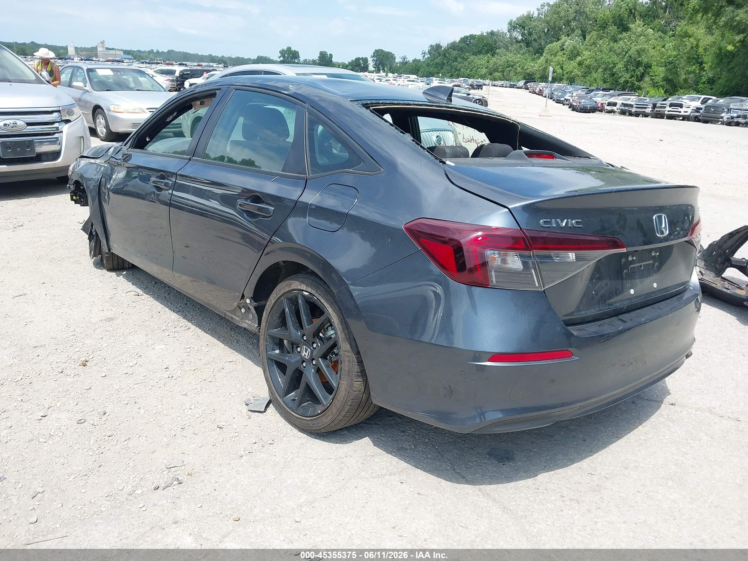 2025 Honda Civic Sport Blue vin: 2HGFE2F54SH603012