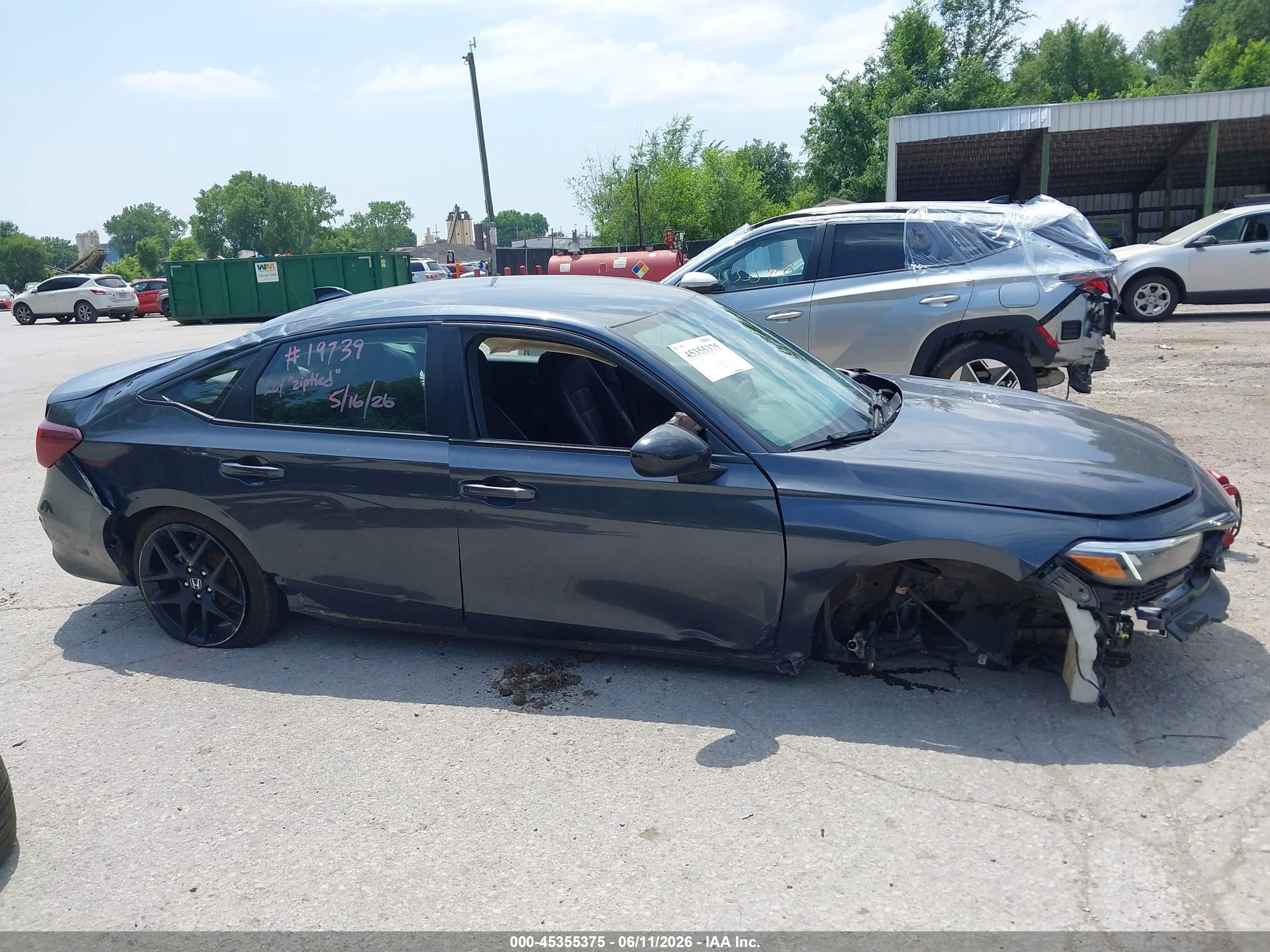 2025 Honda Civic Sport Blue vin: 2HGFE2F54SH603012