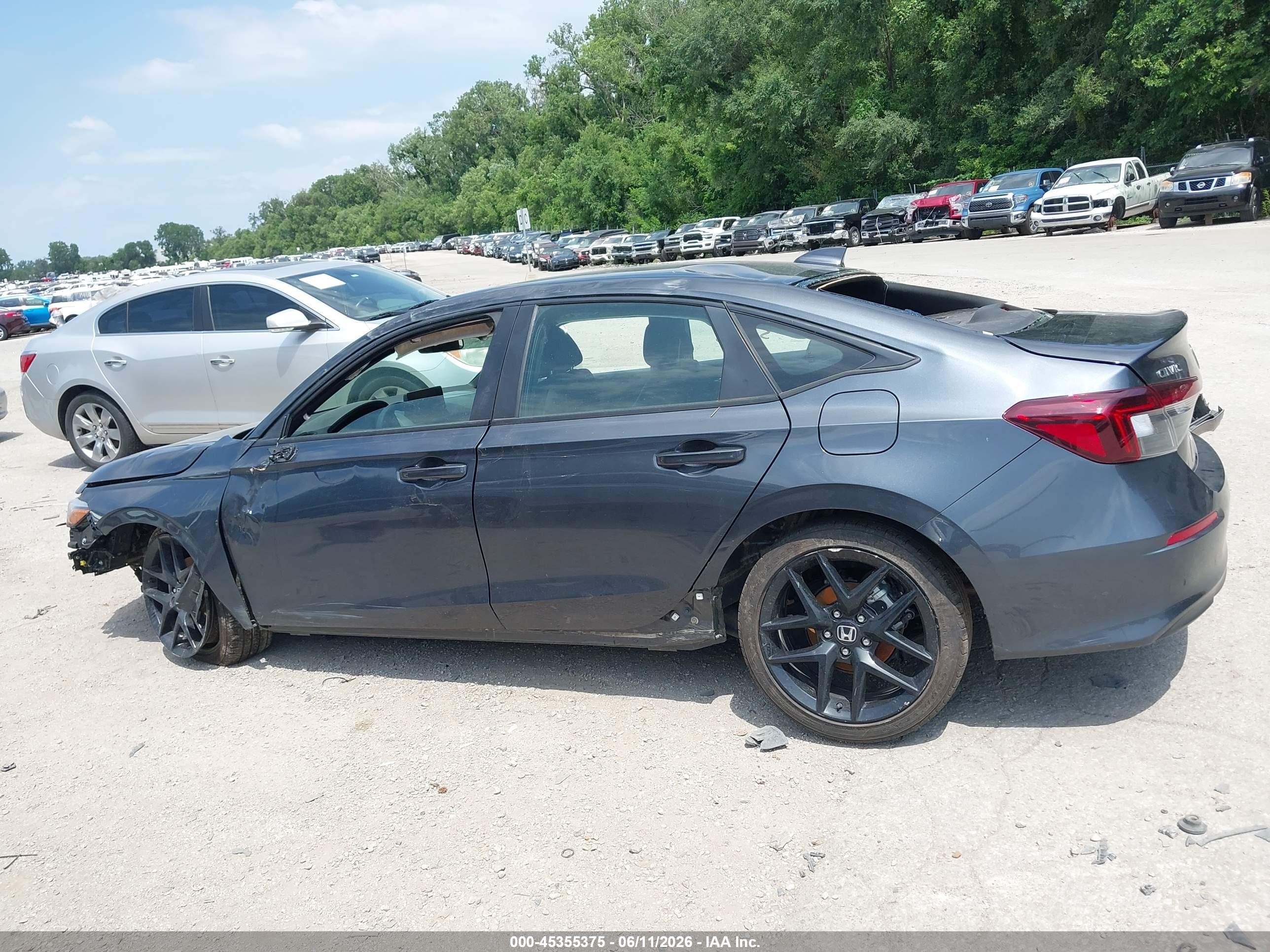 2025 Honda Civic Sport Blue vin: 2HGFE2F54SH603012