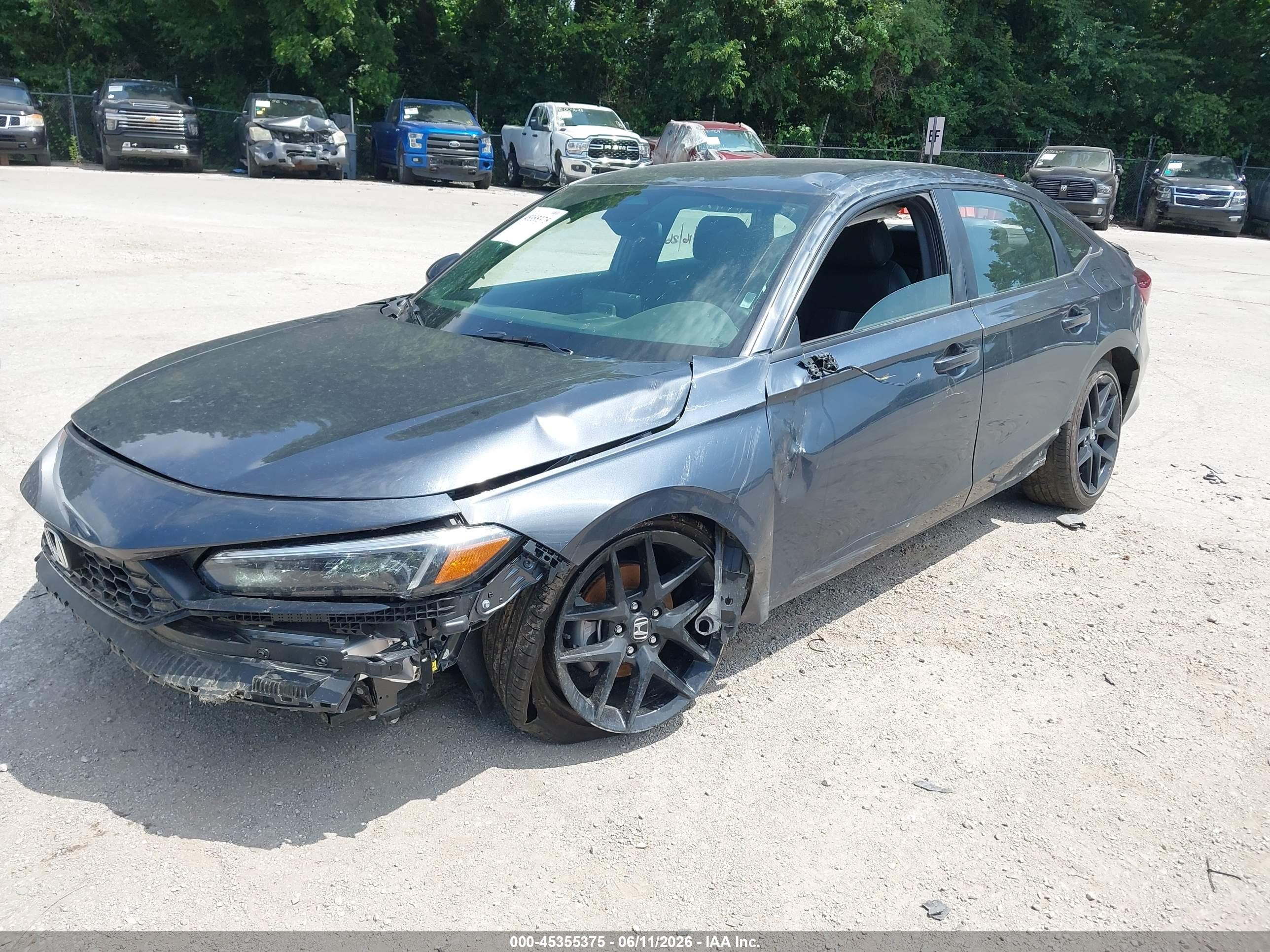 2025 Honda Civic Sport Blue vin: 2HGFE2F54SH603012