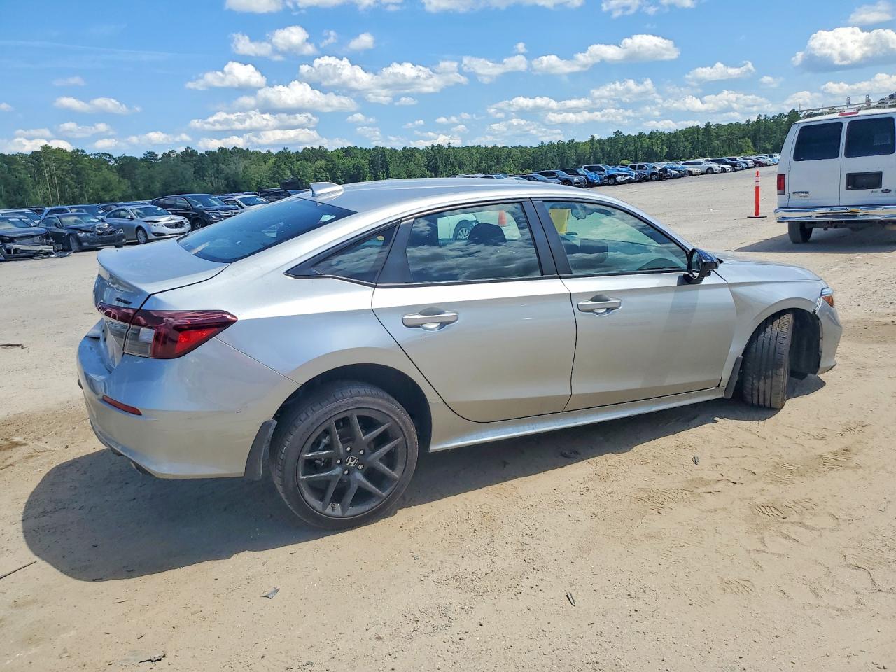 2026 Honda Civic Sport Silver vin: 2HGFE2F54TH519645