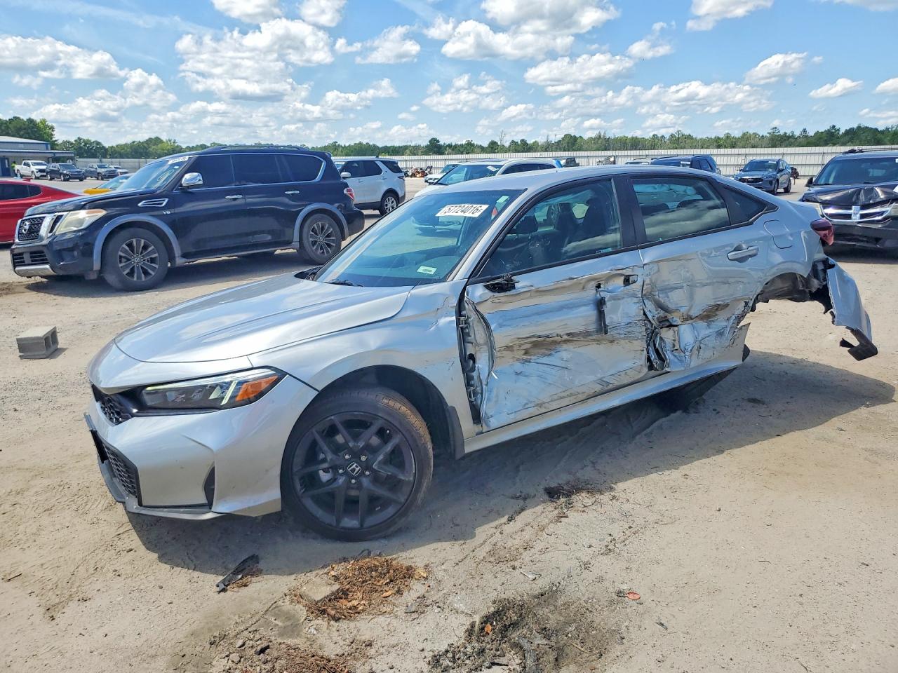 2026 Honda Civic Sport Silver vin: 2HGFE2F54TH519645