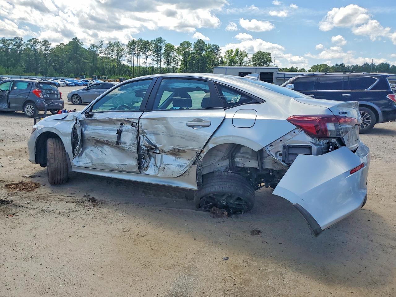 2026 Honda Civic Sport Silver vin: 2HGFE2F54TH519645